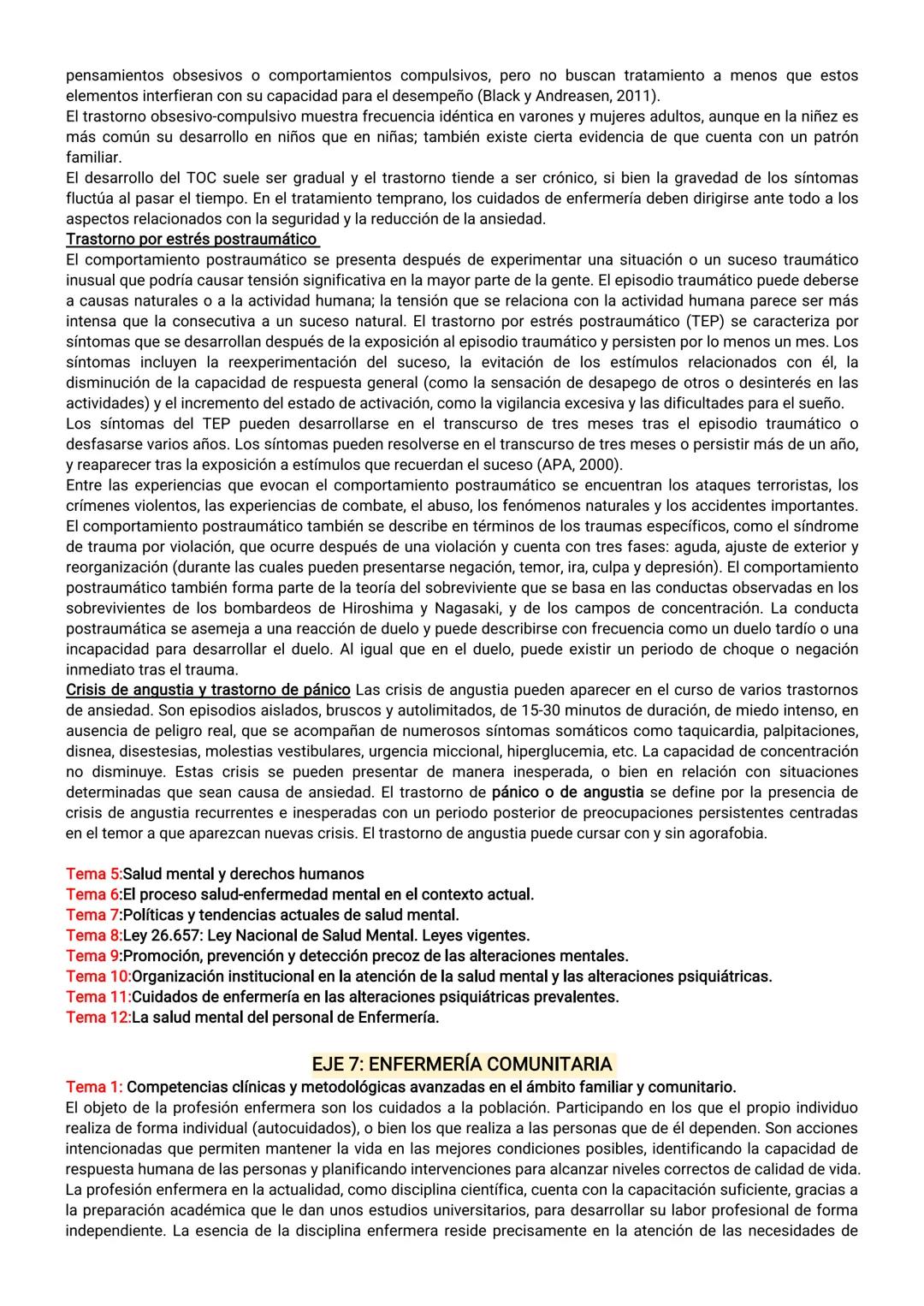 EJE 1: FUNDAMENTO DEL CUIDADO DE ENFERMERÍA
Tema 1: Enfermería en Salud y Enfermedad
El profesional de enfermería debe considerar al individ