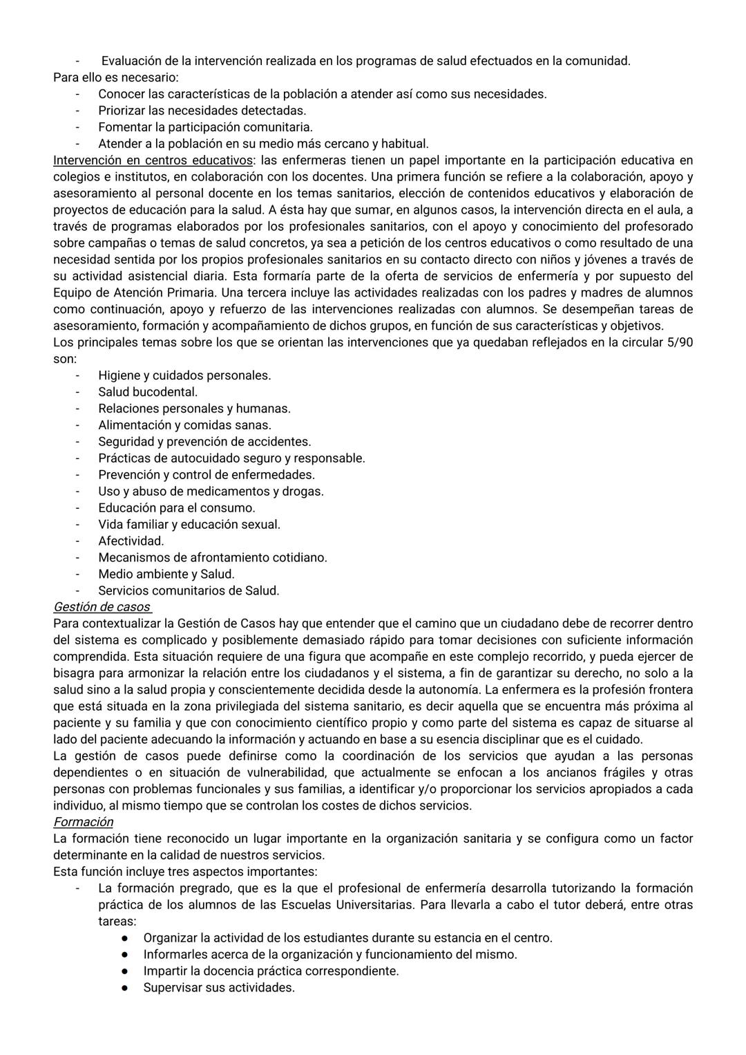 EJE 1: FUNDAMENTO DEL CUIDADO DE ENFERMERÍA
Tema 1: Enfermería en Salud y Enfermedad
El profesional de enfermería debe considerar al individ