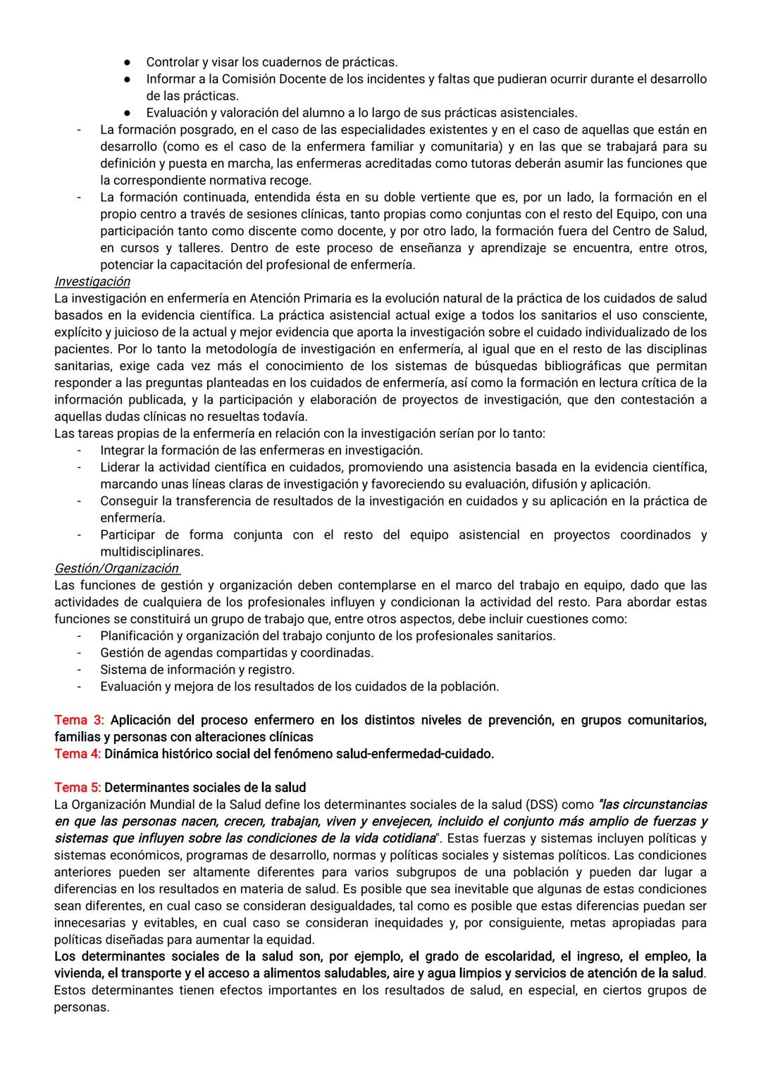 EJE 1: FUNDAMENTO DEL CUIDADO DE ENFERMERÍA
Tema 1: Enfermería en Salud y Enfermedad
El profesional de enfermería debe considerar al individ