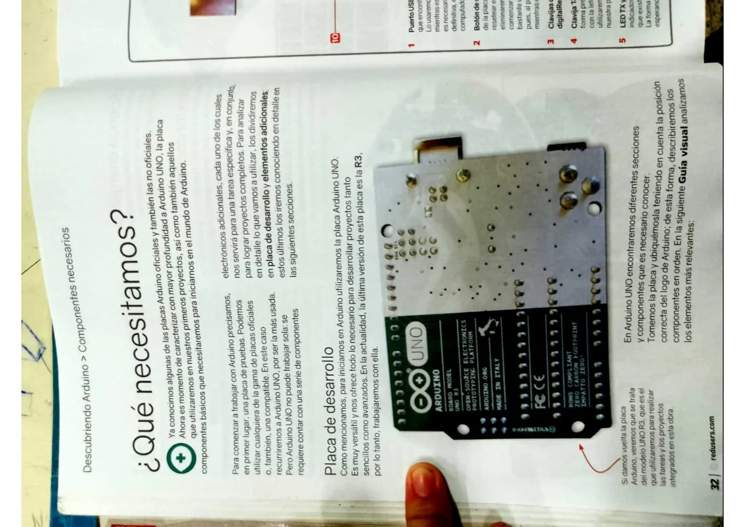 GU 14
Redes infoand
USERS
Descubriendo Arduino > Principios básicos
¿Qué es Arduino?
Definir Arduino no es una tarea sencilla, pues se trata
