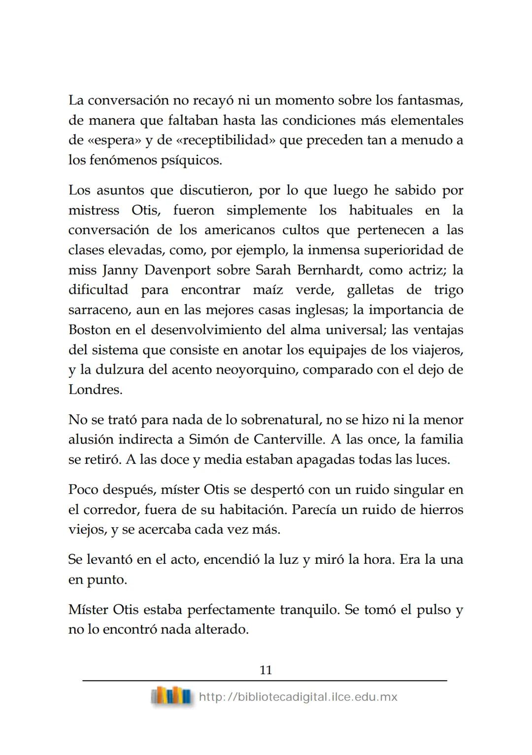 OBRAS CLÁSICAS DE SIEMPRE
El fantasma de
Canterville
Oscar Wilde
(1854-1900) # El FANTASMA DE CANTERVILLE
OSCAR WILDE
ÍNDICE
I.  ........