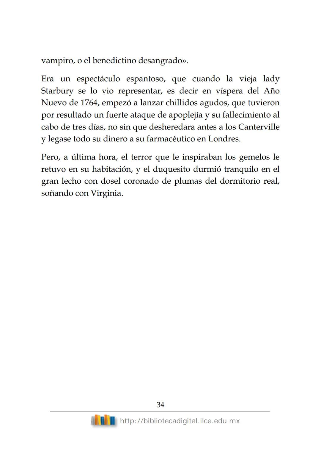 OBRAS CLÁSICAS DE SIEMPRE
El fantasma de
Canterville
Oscar Wilde
(1854-1900) # El FANTASMA DE CANTERVILLE
OSCAR WILDE
ÍNDICE
I.  ........