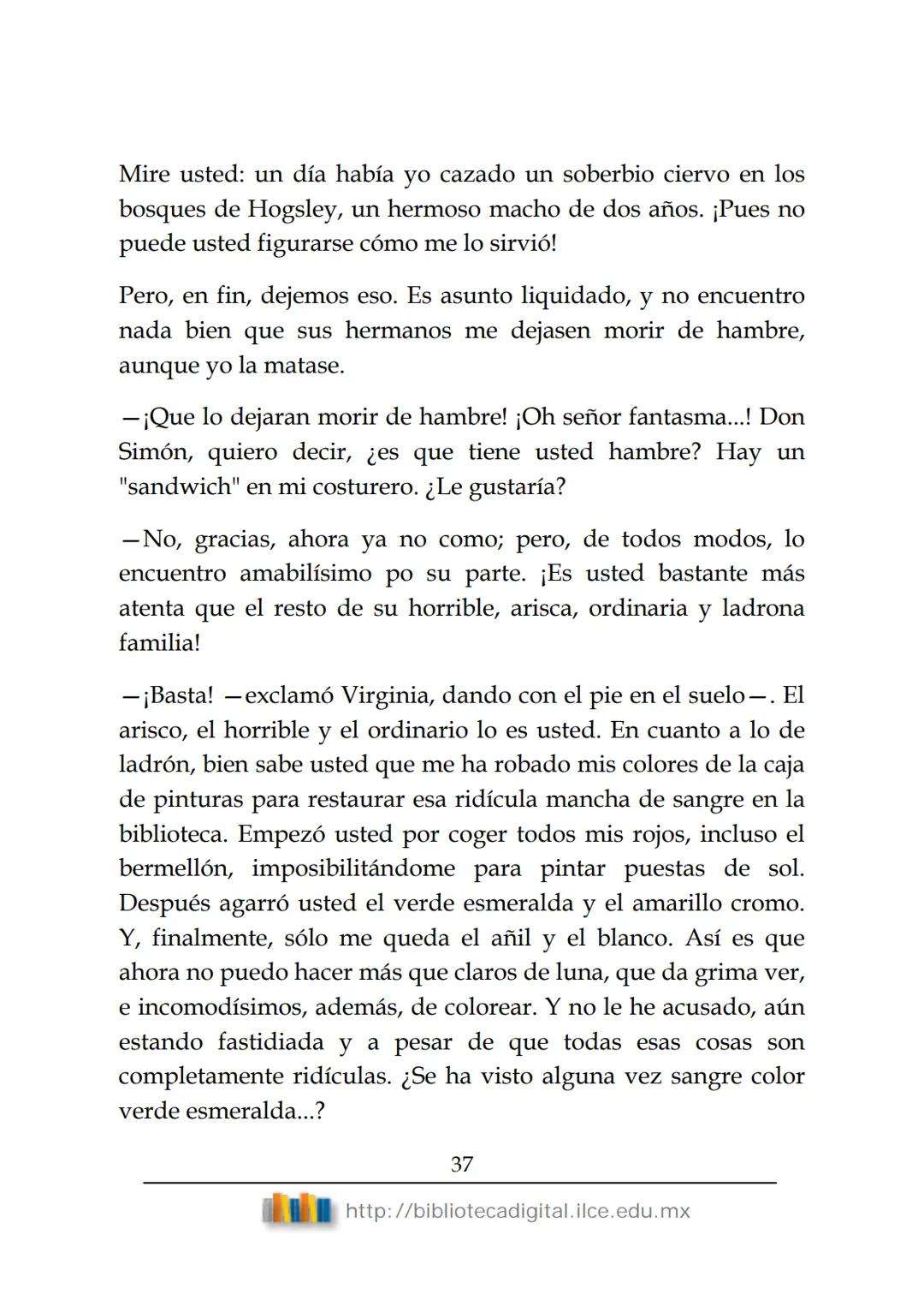 OBRAS CLÁSICAS DE SIEMPRE
El fantasma de
Canterville
Oscar Wilde
(1854-1900) # El FANTASMA DE CANTERVILLE
OSCAR WILDE
ÍNDICE
I.  ........