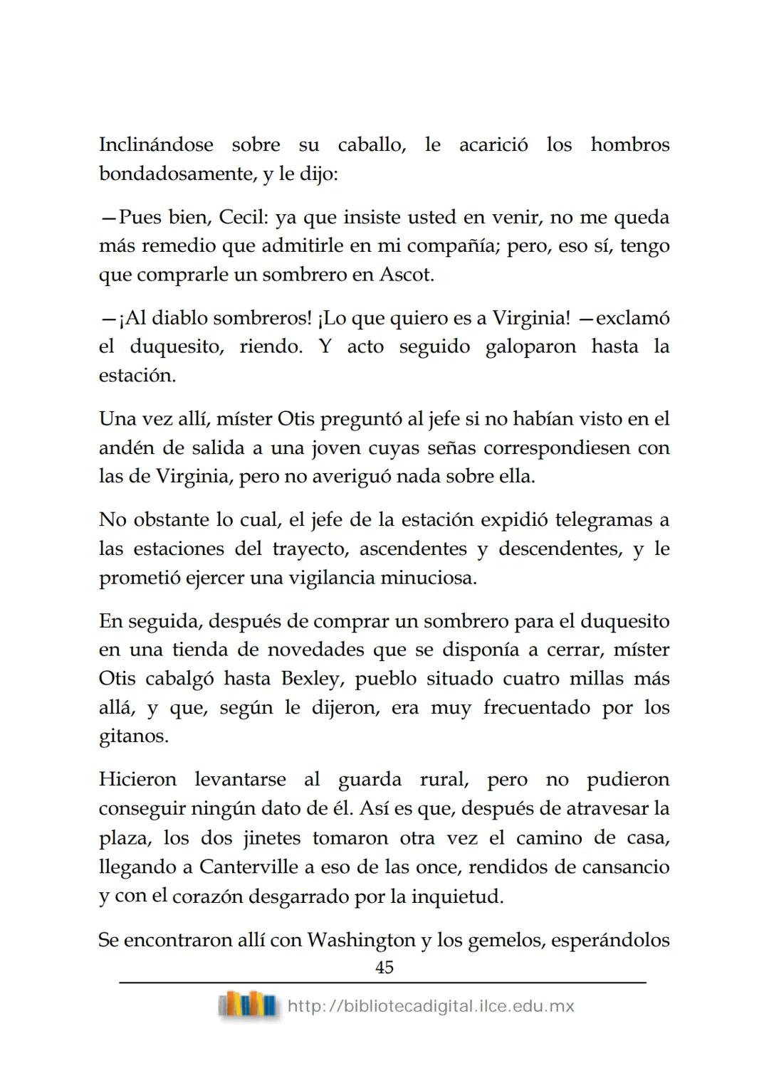OBRAS CLÁSICAS DE SIEMPRE
El fantasma de
Canterville
Oscar Wilde
(1854-1900) # El FANTASMA DE CANTERVILLE
OSCAR WILDE
ÍNDICE
I.  ........
