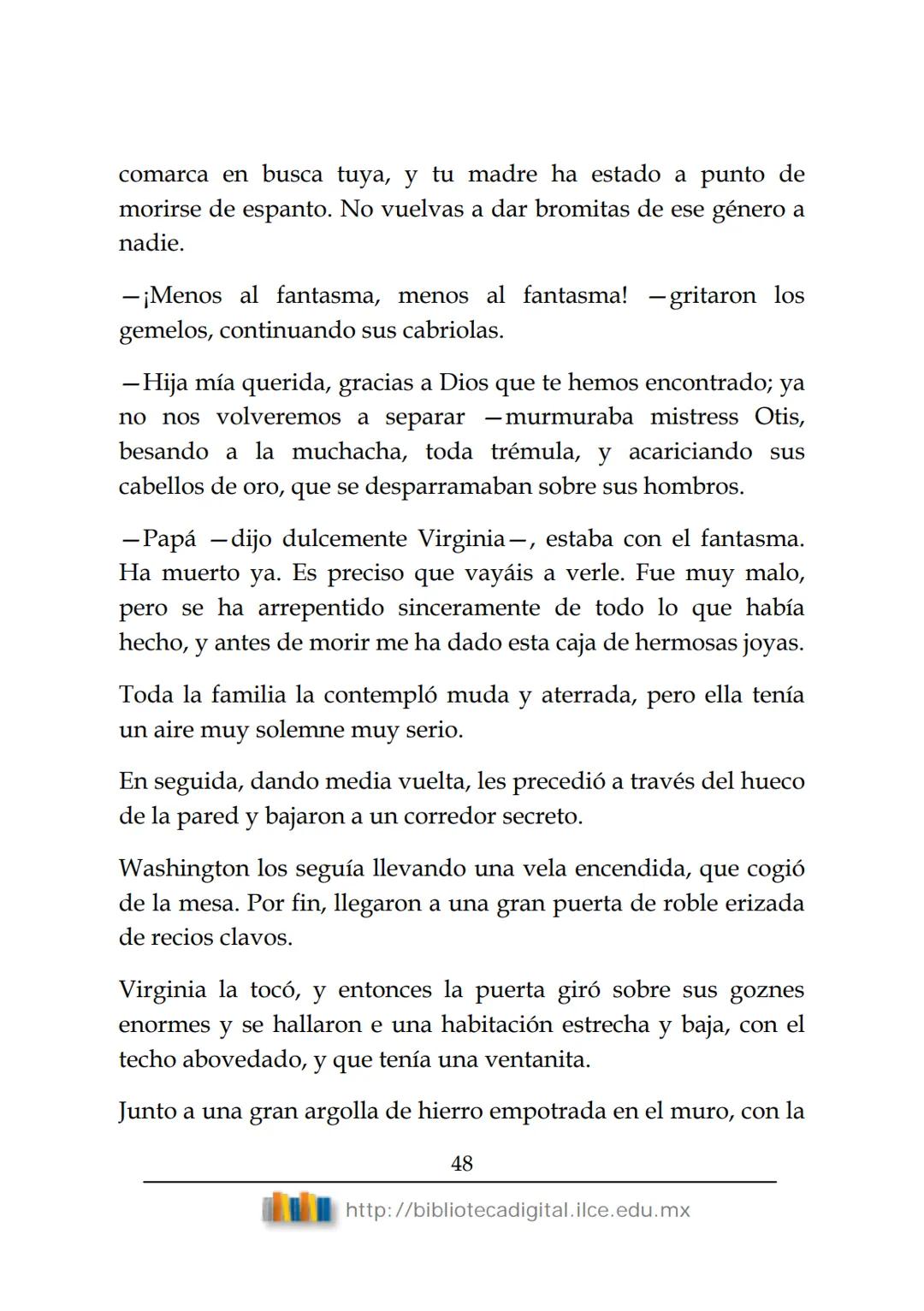 OBRAS CLÁSICAS DE SIEMPRE
El fantasma de
Canterville
Oscar Wilde
(1854-1900) # El FANTASMA DE CANTERVILLE
OSCAR WILDE
ÍNDICE
I.  ........