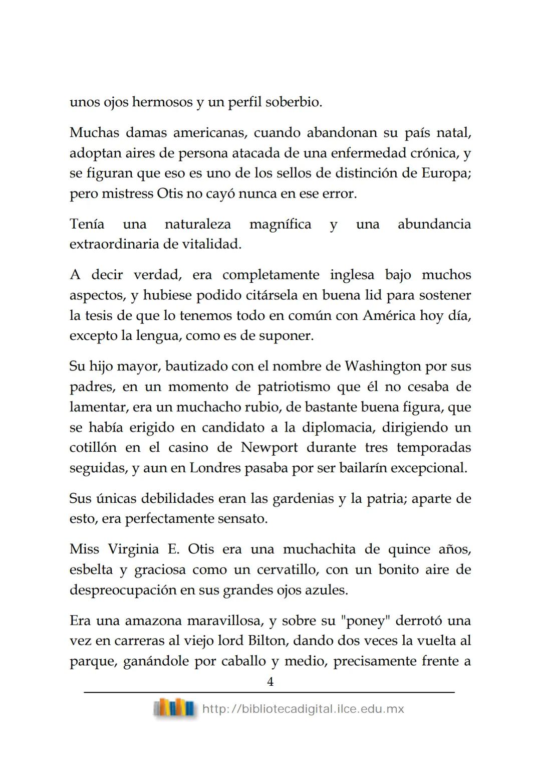 OBRAS CLÁSICAS DE SIEMPRE
El fantasma de
Canterville
Oscar Wilde
(1854-1900) # El FANTASMA DE CANTERVILLE
OSCAR WILDE
ÍNDICE
I.  ........