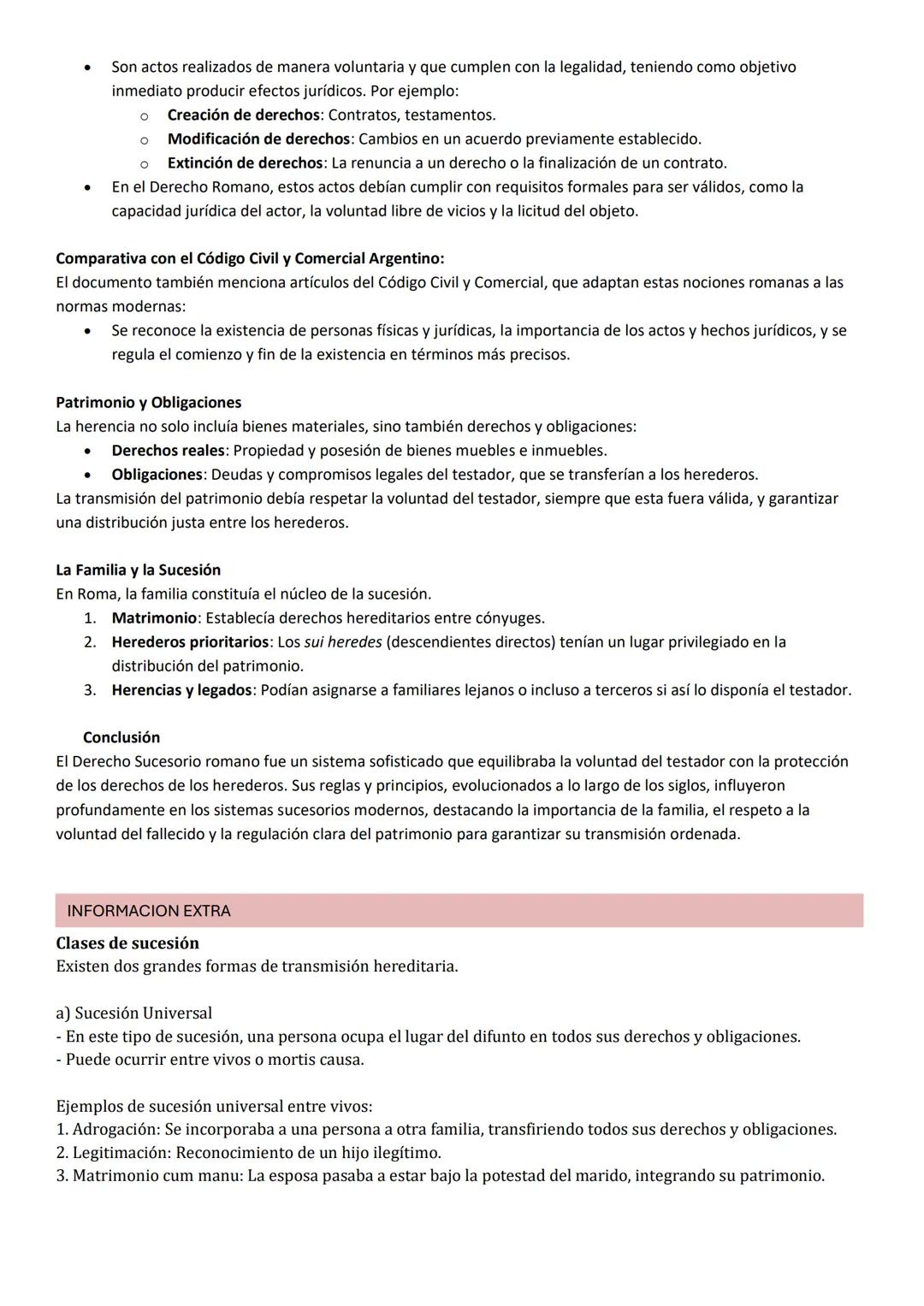 DERECHO SUCESORIO EN ROMA
El Derecho Sucesorio en Roma fue una institución jurídica fundamental, destinada a garantizar la transmisión
orden
