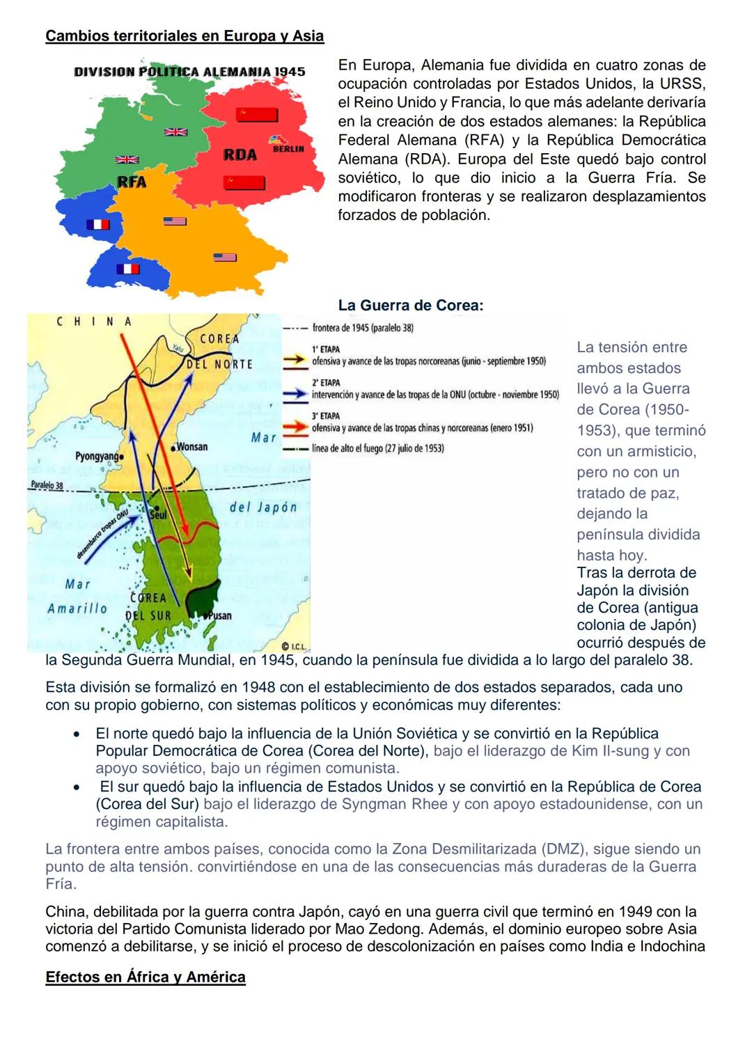 GEOGRAFÍA 4 año
Cambios políticos y territoriales del siglo xx "La segunda guerra mundial, causas y
consecuencias, cambios políticos y terri