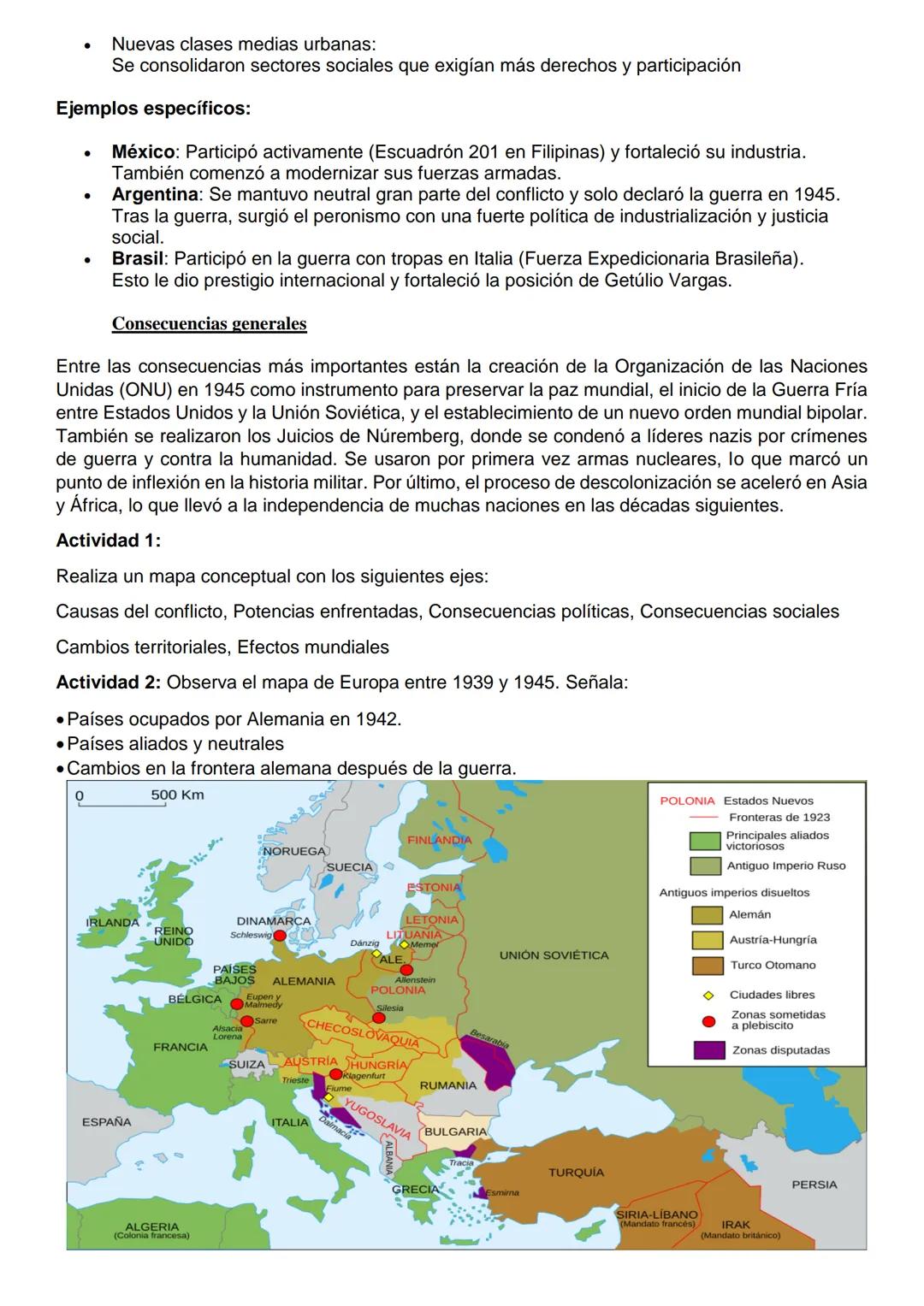 GEOGRAFÍA 4 año
Cambios políticos y territoriales del siglo xx "La segunda guerra mundial, causas y
consecuencias, cambios políticos y terri