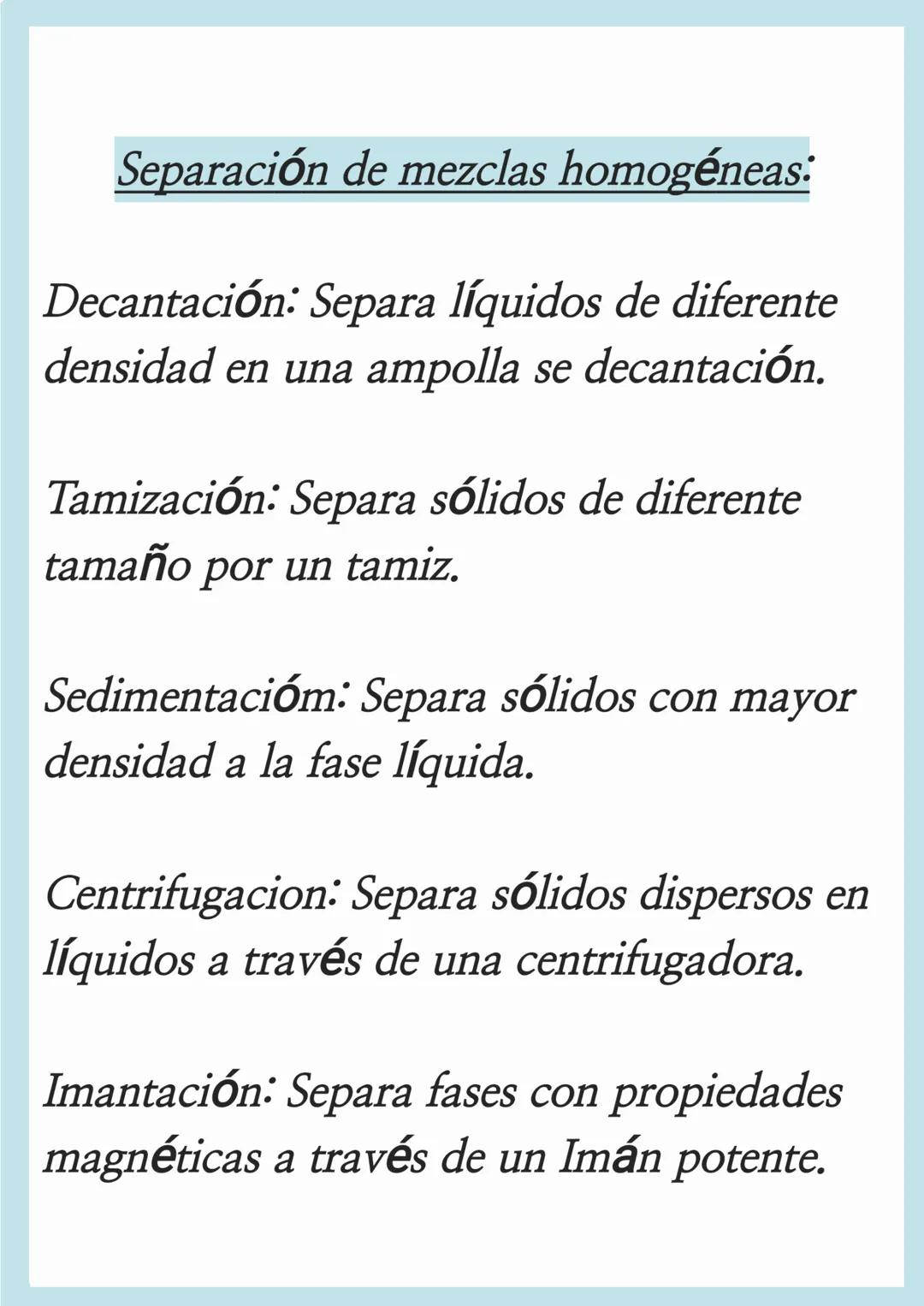 Las mezclas
- El sistema material es la porción
limitada del entorno estudiado y puede ser
una sustancia pura (un solo tipo de
átomos) o co