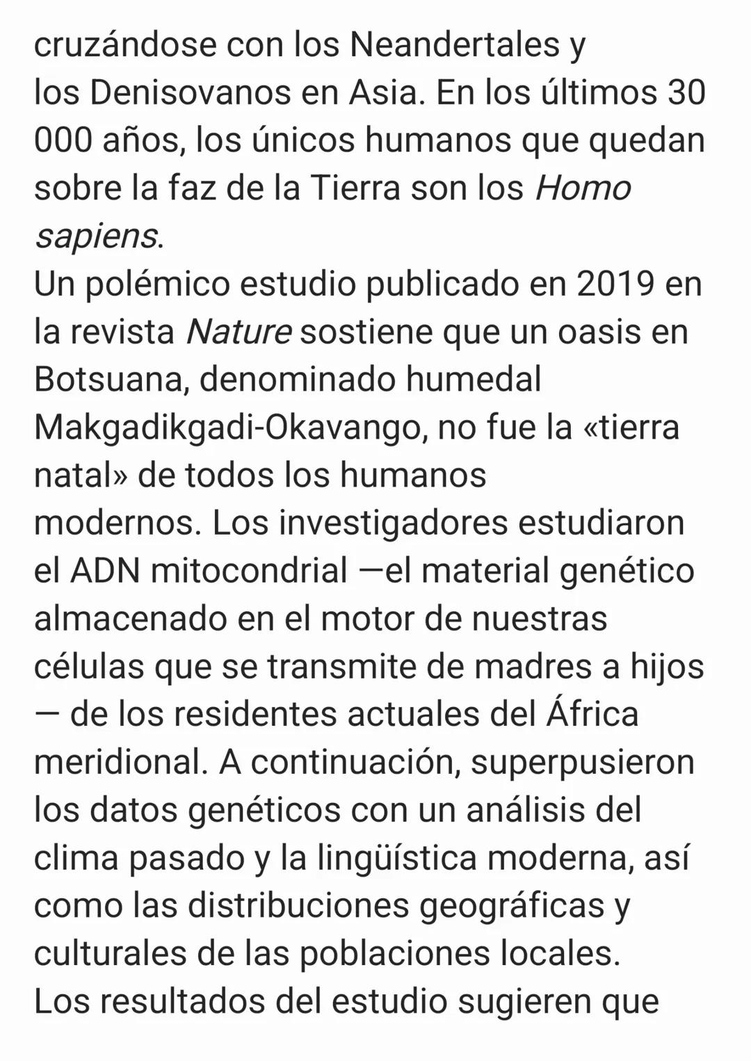 Los conceptos básicos de
la evolución humana
Con el reciente
descubrimiento del 'Homo
Naledi', posiblemente venga
bien recapitular acerca de