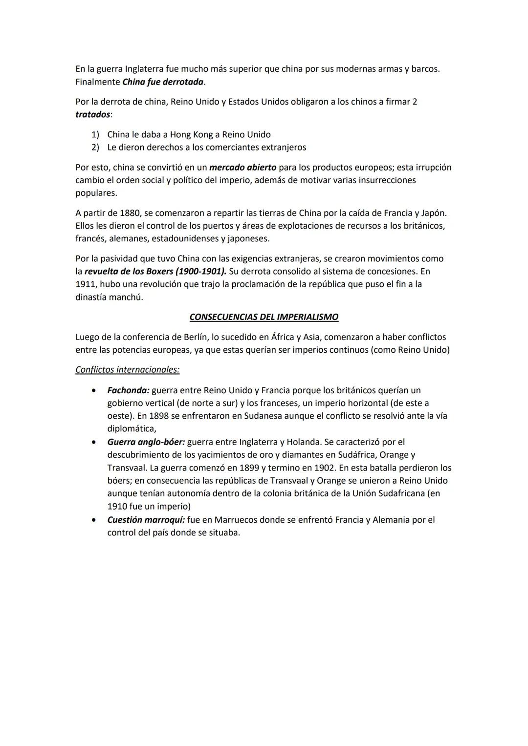 --- OCR Start ---
IMPERIALISMO
¿Qué es?
Es el proceso donde un imperio domina a diferentes territorios, sus objetivos son obtener
recursos y