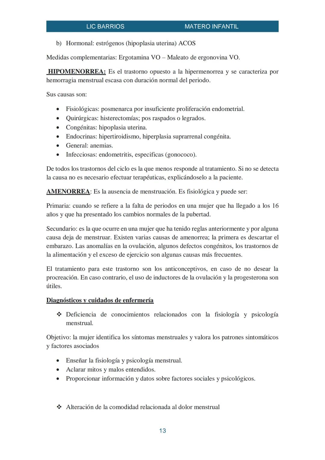 LIC BARRIOS
Enfermería Materno Infantil
MATERO INFANTIL
La enfermería materno-infantil es la parte de la disciplina enfermera que se centra