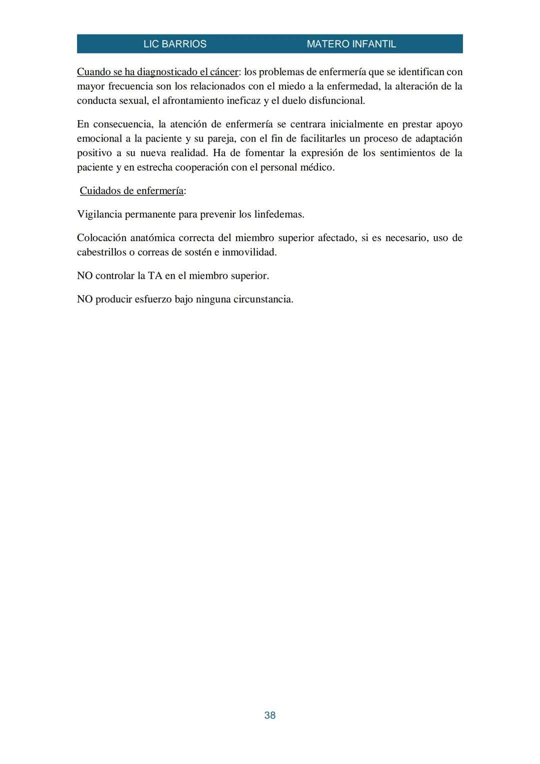 LIC BARRIOS
Enfermería Materno Infantil
MATERO INFANTIL
La enfermería materno-infantil es la parte de la disciplina enfermera que se centra