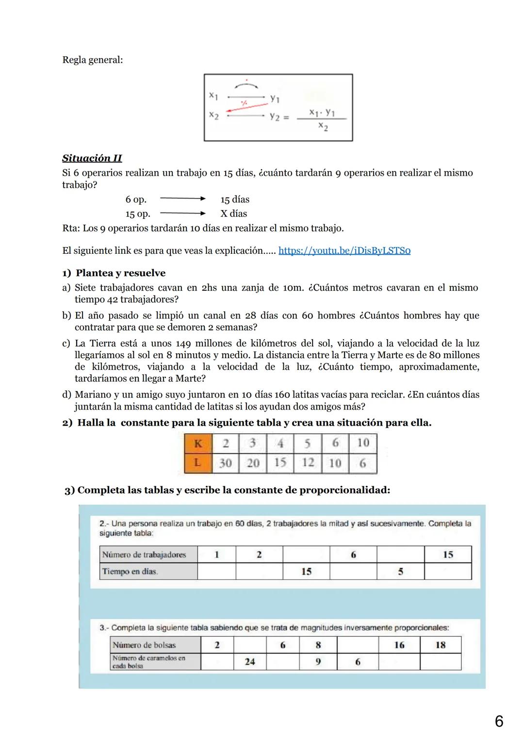 PROPORCIONALIDAD DIRECTA E INVERSA
Nombre y apellido:
Curso:
Fecha:
Capacidades:
➤ Identificar situaciones en la vida cotidiana que involucr