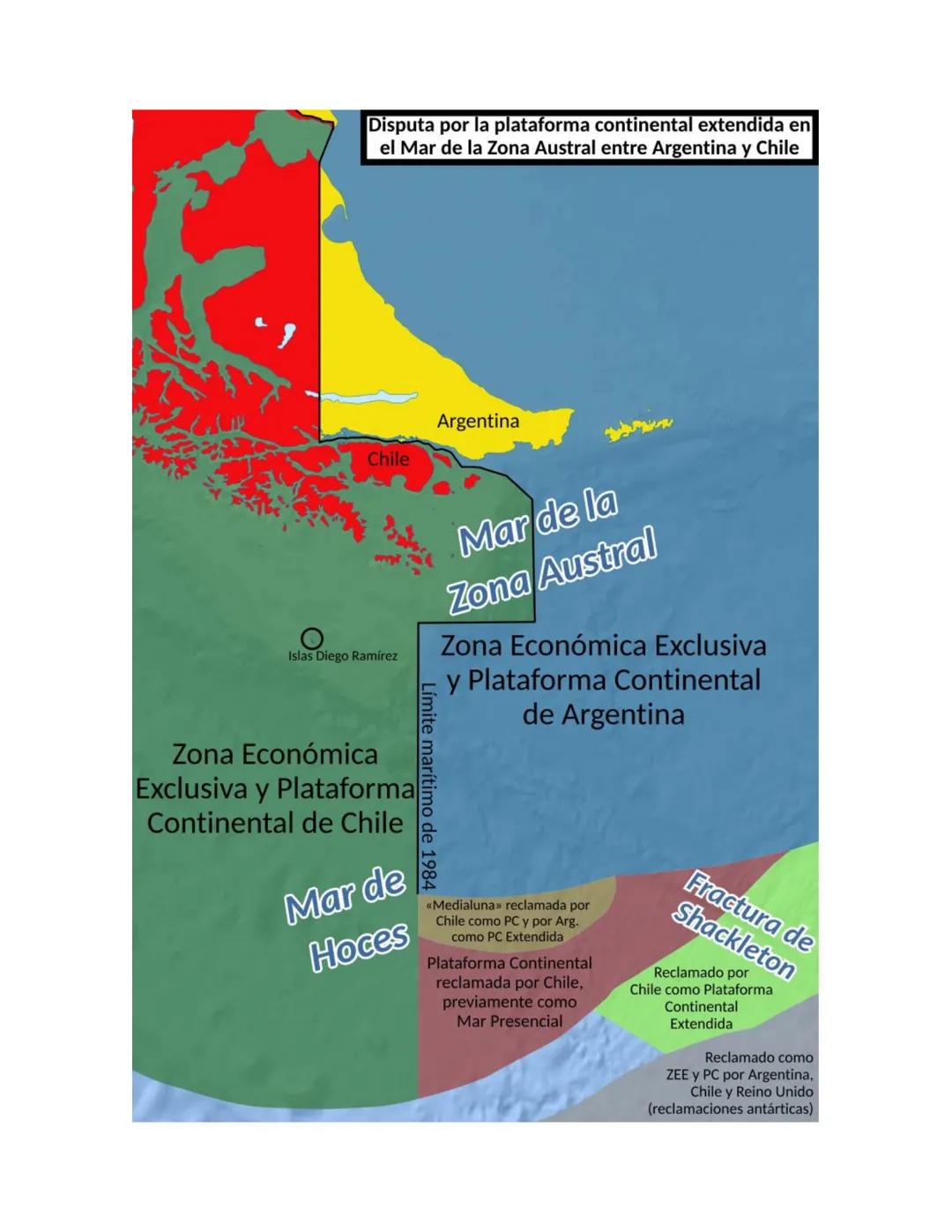 ## Cuestión de Limites - ARGENTINA.
Los límites son resultado del largo proceso de delimitación del territorio argentino que se inició avan
