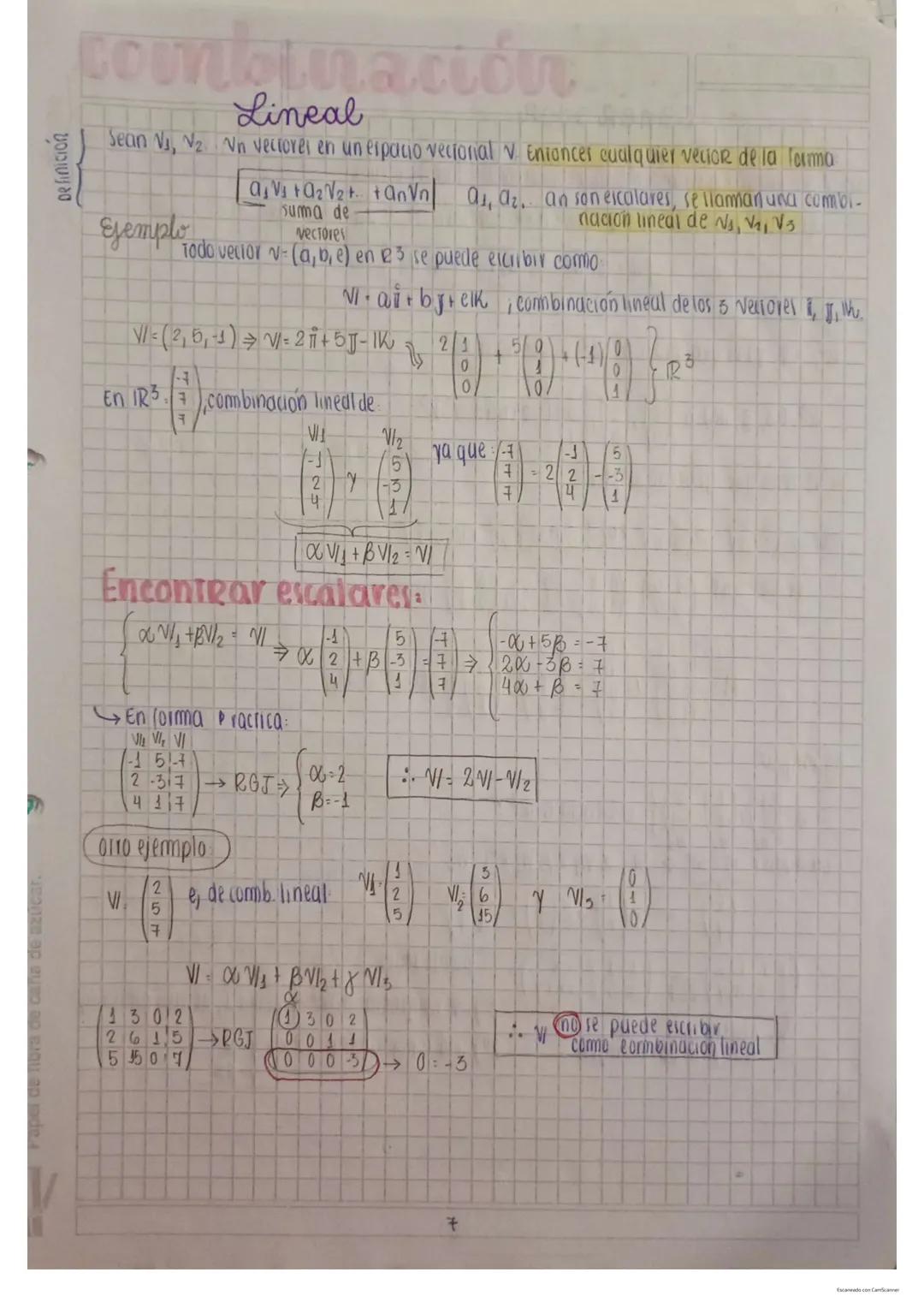 Espacios vectoriales:
Definición de espacios vectoriales cambio de base
- axiomas
- Teorema
Subespacio vectorial (definición).
Teorema
-Cond
