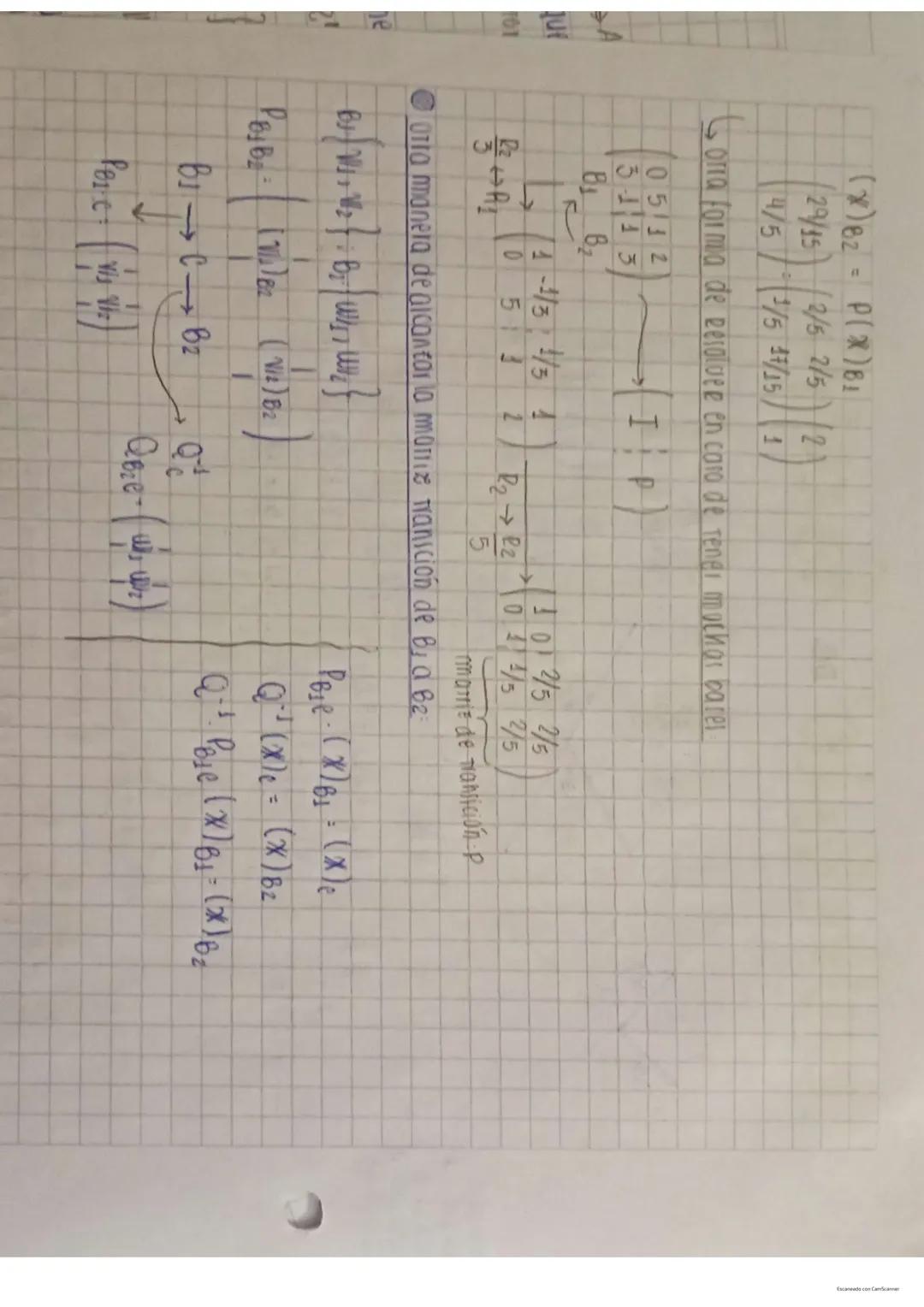 Espacios vectoriales:
Definición de espacios vectoriales cambio de base
- axiomas
- Teorema
Subespacio vectorial (definición).
Teorema
-Cond