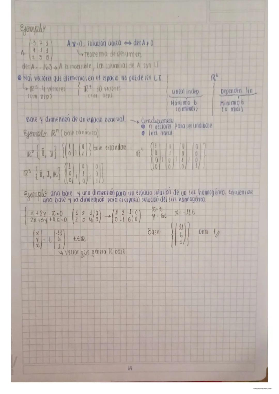 Espacios vectoriales:
Definición de espacios vectoriales cambio de base
- axiomas
- Teorema
Subespacio vectorial (definición).
Teorema
-Cond