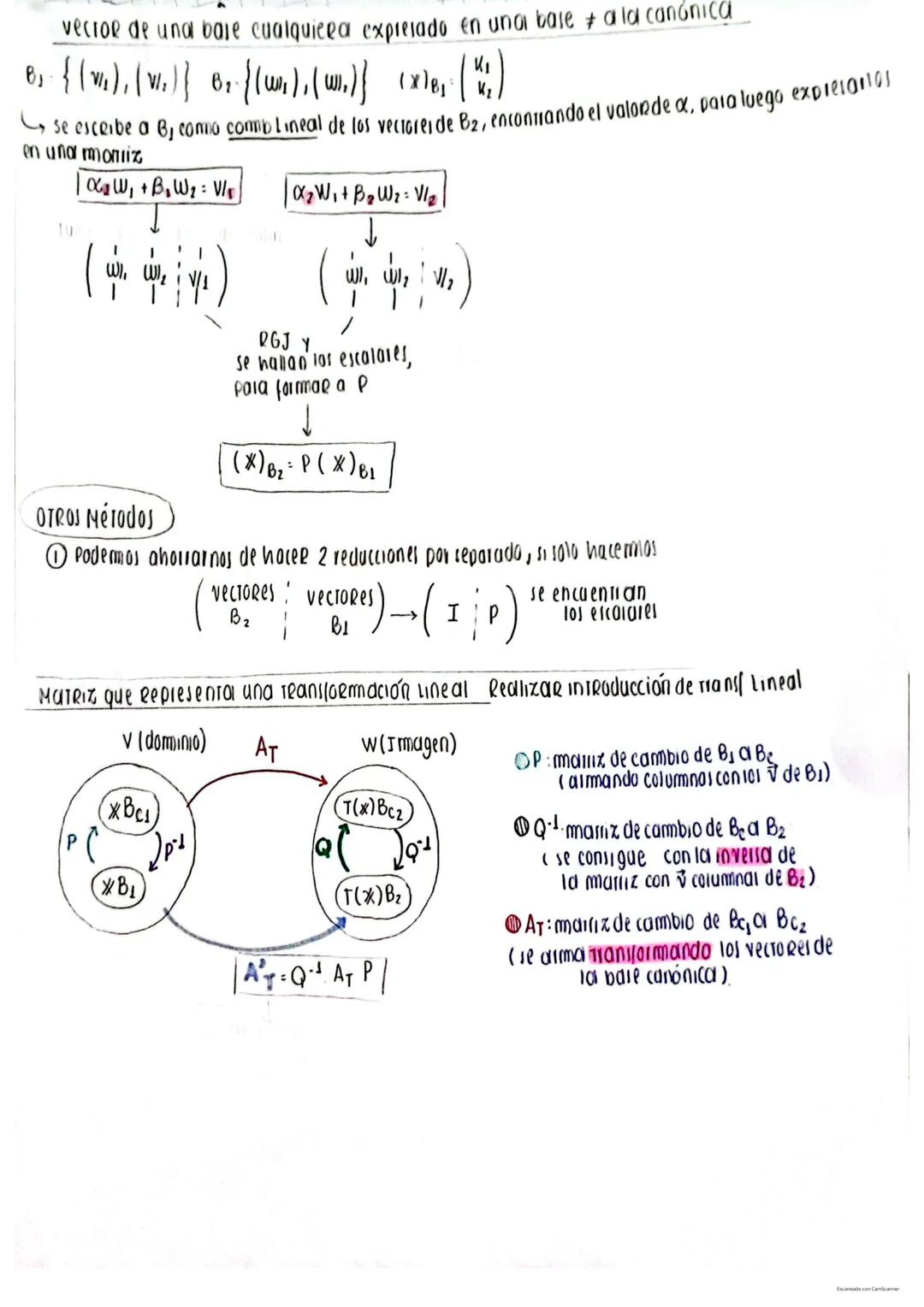 Espacios vectoriales:
Definición de espacios vectoriales cambio de base
- axiomas
- Teorema
Subespacio vectorial (definición).
Teorema
-Cond