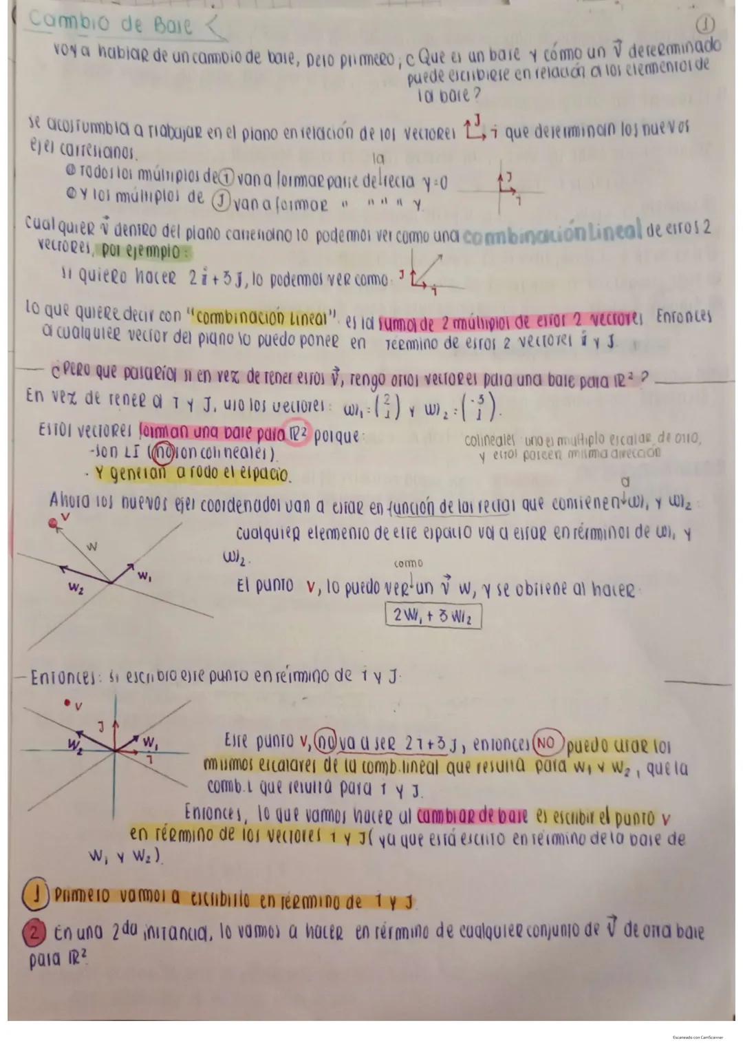 Espacios vectoriales:
Definición de espacios vectoriales cambio de base
- axiomas
- Teorema
Subespacio vectorial (definición).
Teorema
-Cond