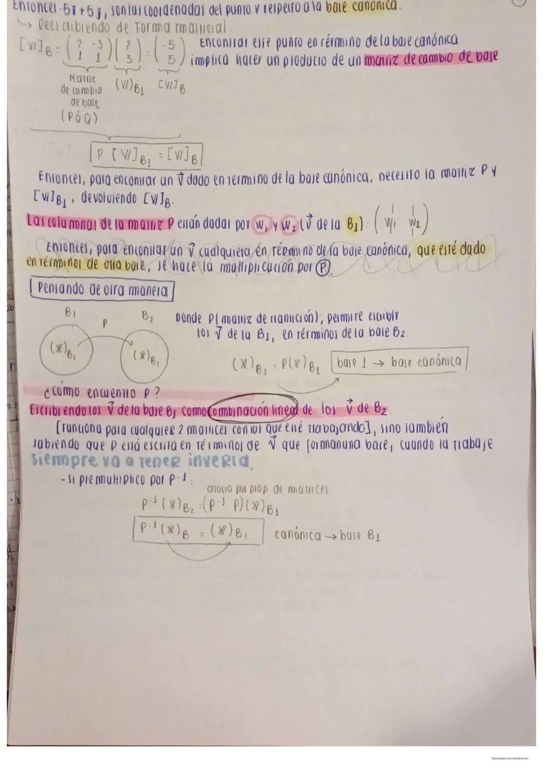 Espacios vectoriales:
Definición de espacios vectoriales cambio de base
- axiomas
- Teorema
Subespacio vectorial (definición).
Teorema
-Cond