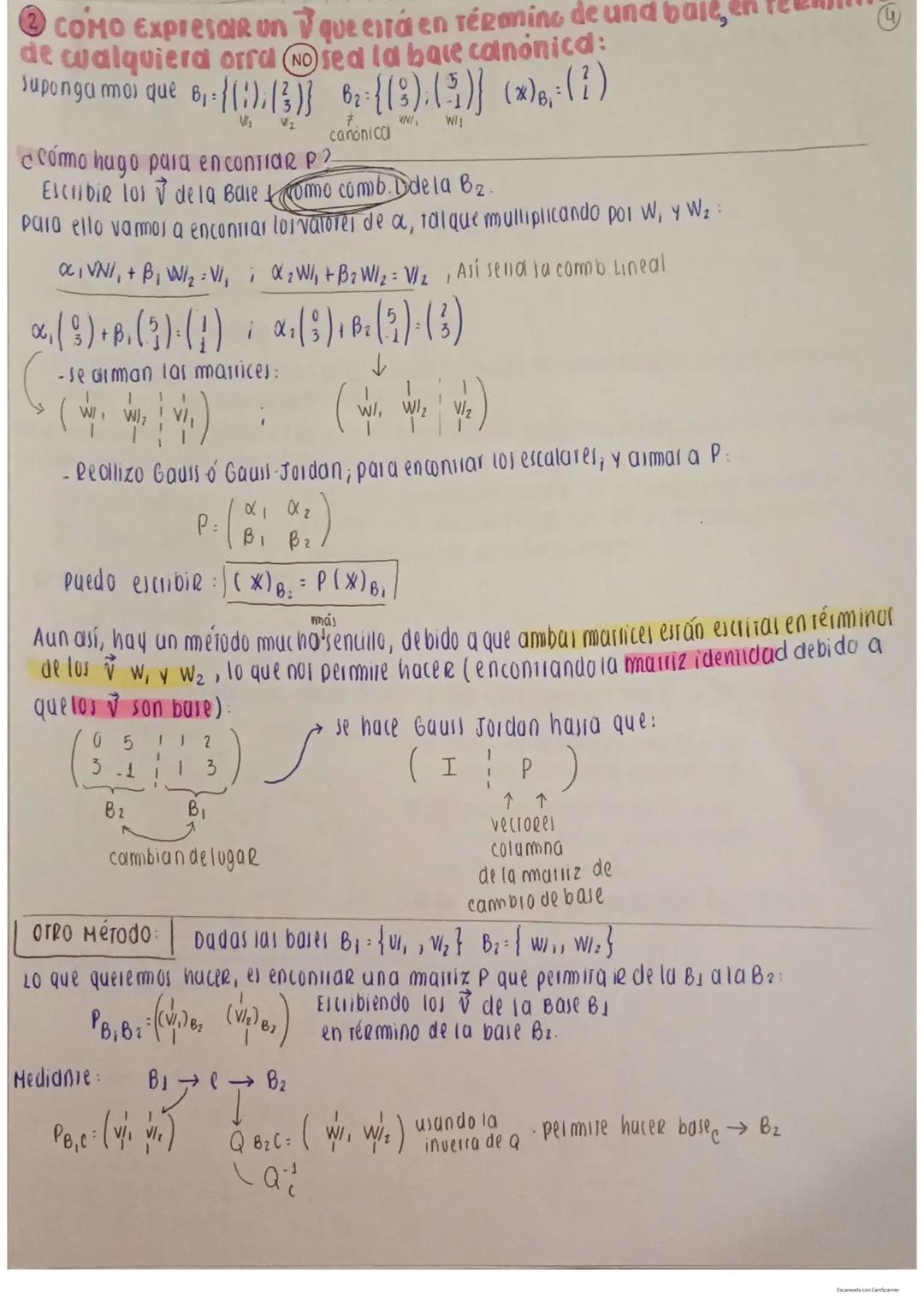 Espacios vectoriales:
Definición de espacios vectoriales cambio de base
- axiomas
- Teorema
Subespacio vectorial (definición).
Teorema
-Cond