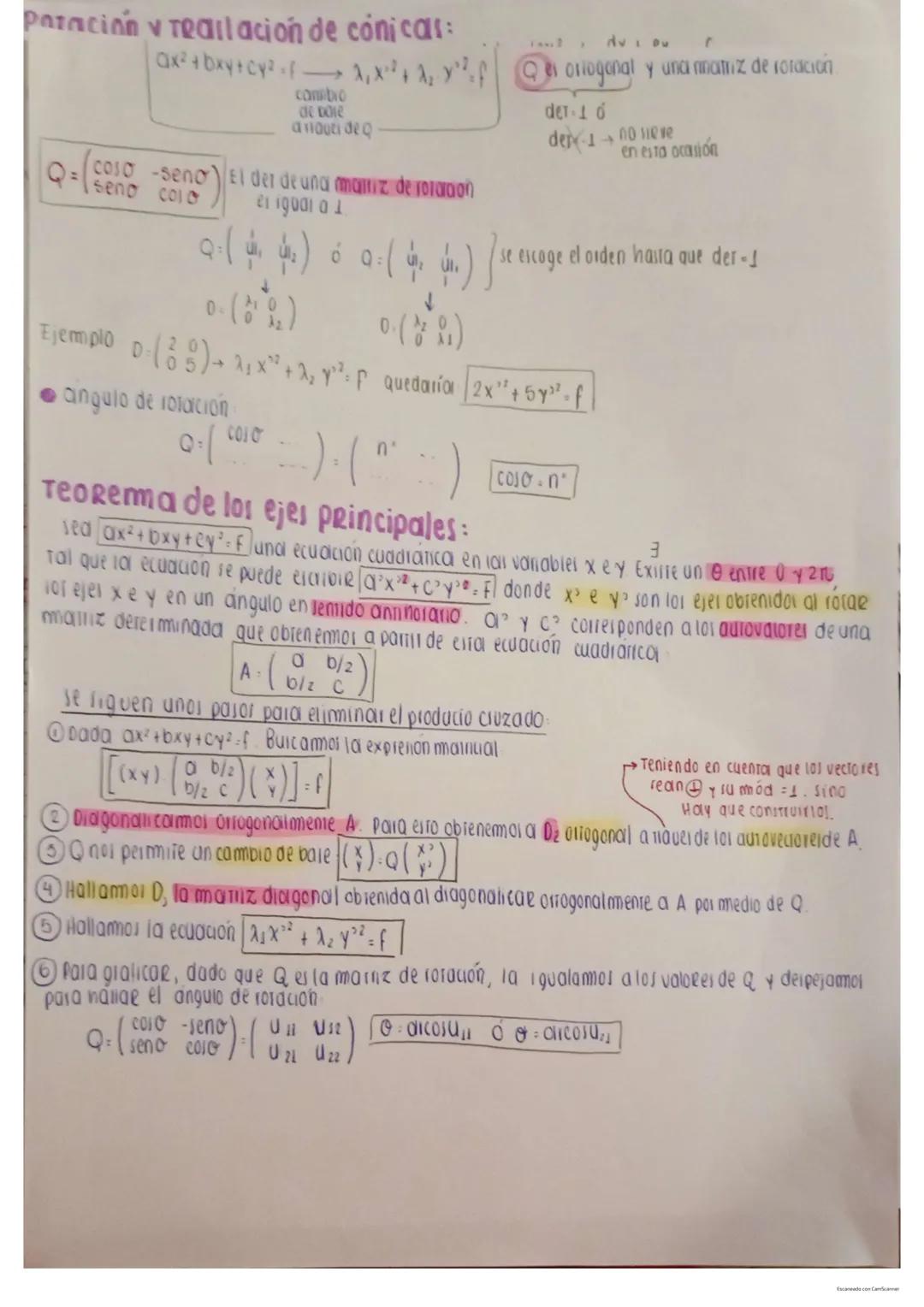 ## Unidad 7:
**Definición:** A matriz nxn con elementos reales, el $n \times n \in \mathbb{R}$ o complejo) se llama autovalor de A si un $v
