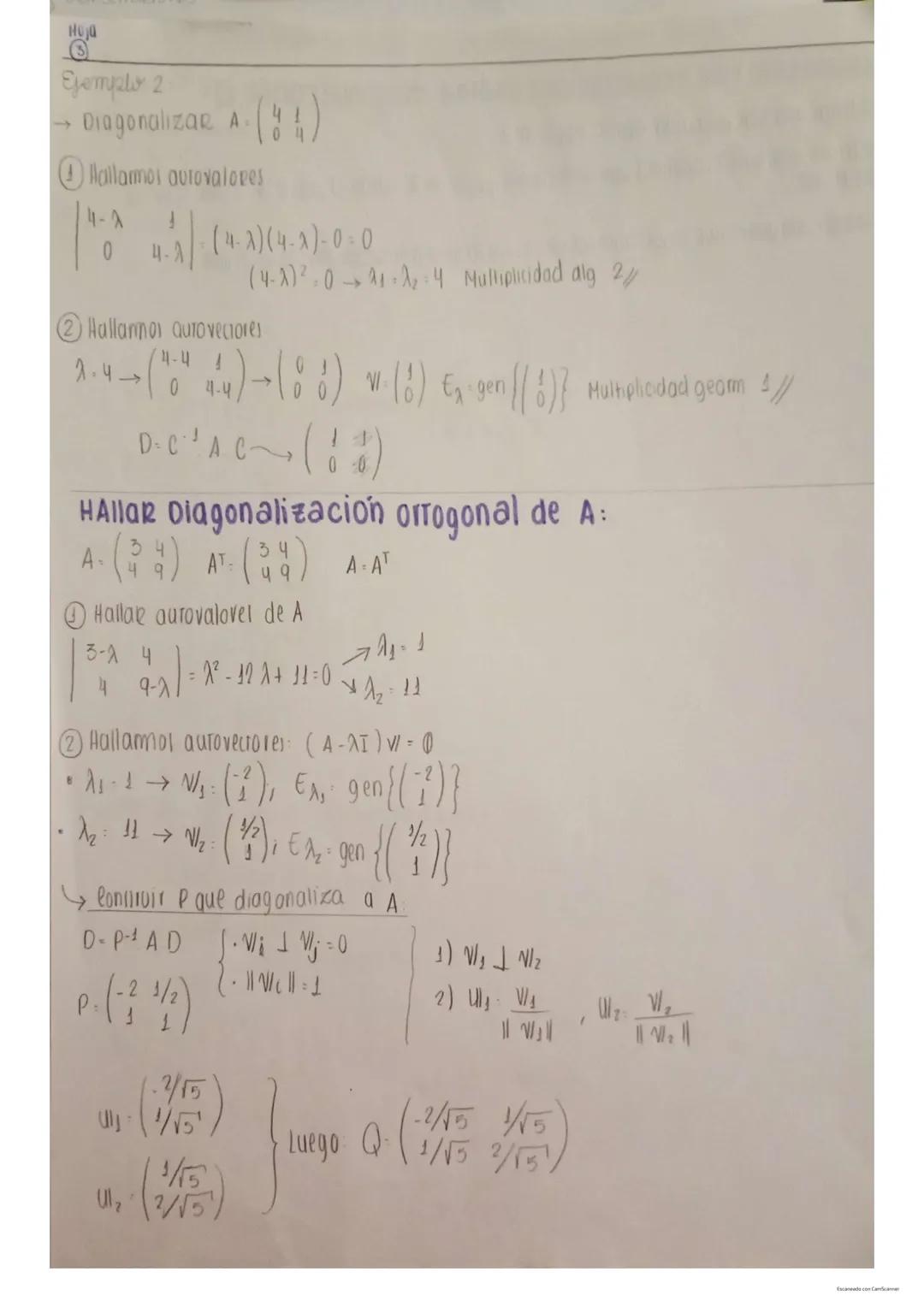 ## Unidad 7:
**Definición:** A matriz nxn con elementos reales, el $n \times n \in \mathbb{R}$ o complejo) se llama autovalor de A si un $v