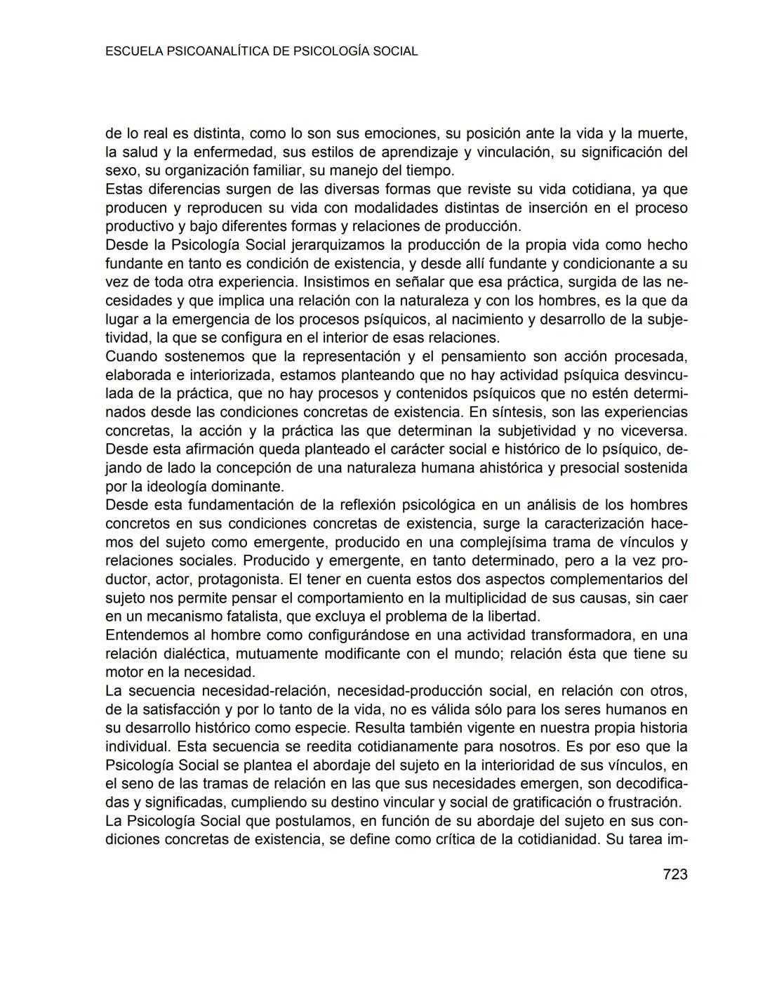 ESCUELA PSICOANALÍTICA DE PSICOLOGÍA SOCIAL
CRÍTICA DE LA VIDA COTIDIANA (II)
PSICOLOGÍA DE LA VIDA COTIDIANA
Enrique Pichon-Rivière
1. CRÍT