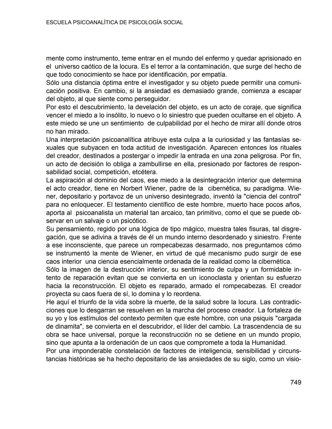 ESCUELA PSICOANALÍTICA DE PSICOLOGÍA SOCIAL
CRÍTICA DE LA VIDA COTIDIANA (II)
PSICOLOGÍA DE LA VIDA COTIDIANA
Enrique Pichon-Rivière
1. CRÍT