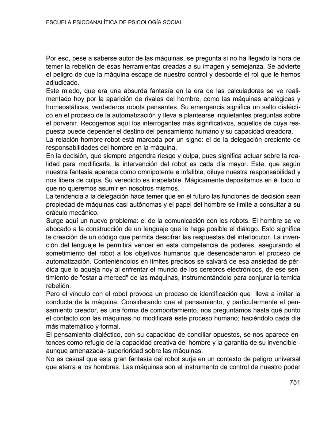 ESCUELA PSICOANALÍTICA DE PSICOLOGÍA SOCIAL
CRÍTICA DE LA VIDA COTIDIANA (II)
PSICOLOGÍA DE LA VIDA COTIDIANA
Enrique Pichon-Rivière
1. CRÍT