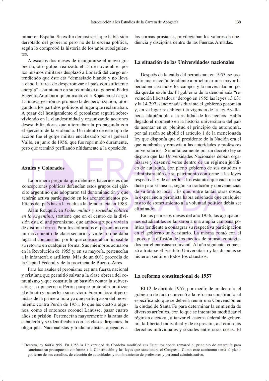 Ciencia Derecho y Sociedad
Serie: Materiales de Estudio
Introducción a los Estudios de
la Carrera de Abogacía
Ciclo 2023 - Tomo I
DERECHO
Fa