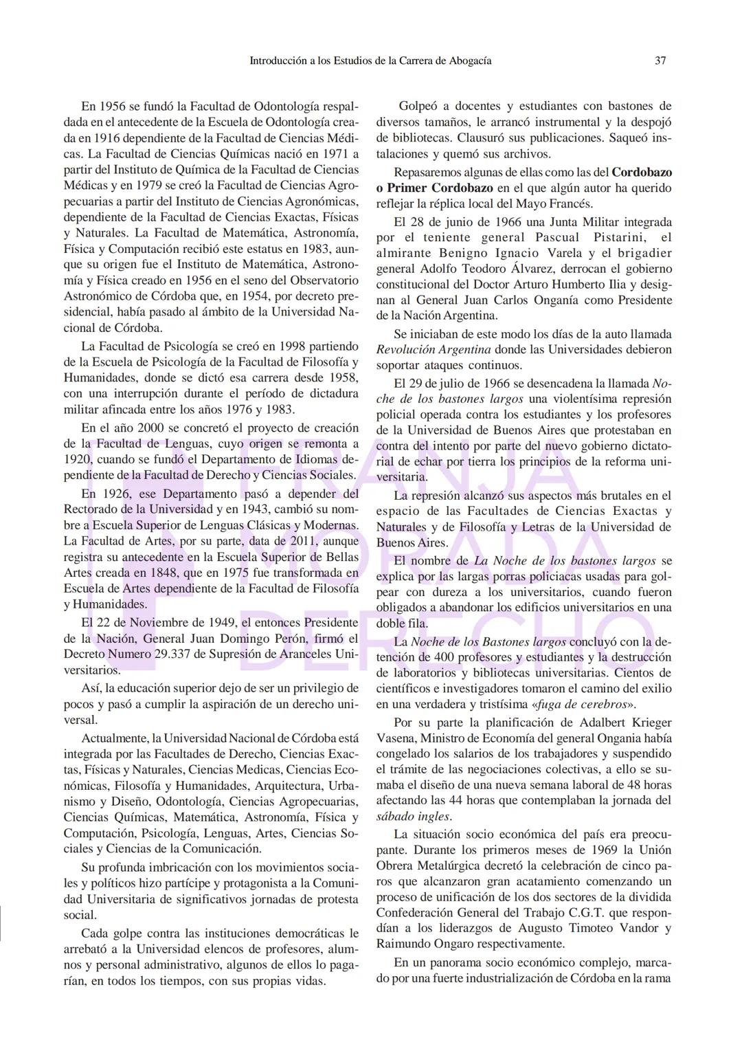 Ciencia Derecho y Sociedad
Serie: Materiales de Estudio
Introducción a los Estudios de
la Carrera de Abogacía
Ciclo 2023 - Tomo I
DERECHO
Fa