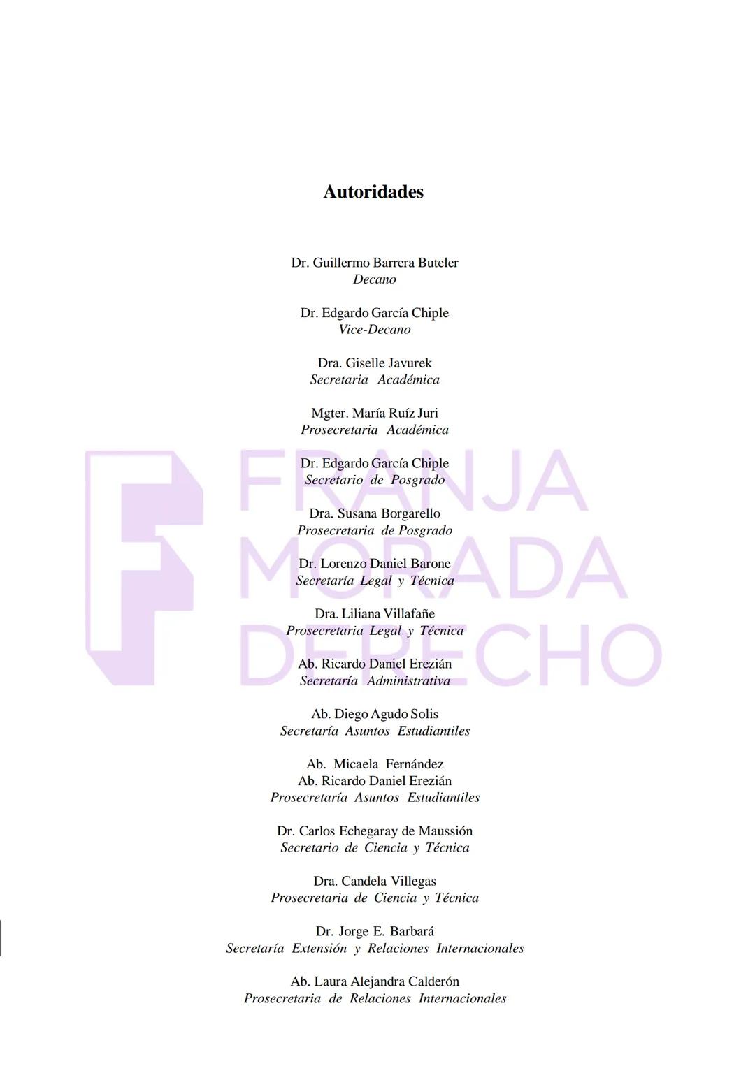 Ciencia Derecho y Sociedad
Serie: Materiales de Estudio
Introducción a los Estudios de
la Carrera de Abogacía
Ciclo 2023 - Tomo I
DERECHO
Fa