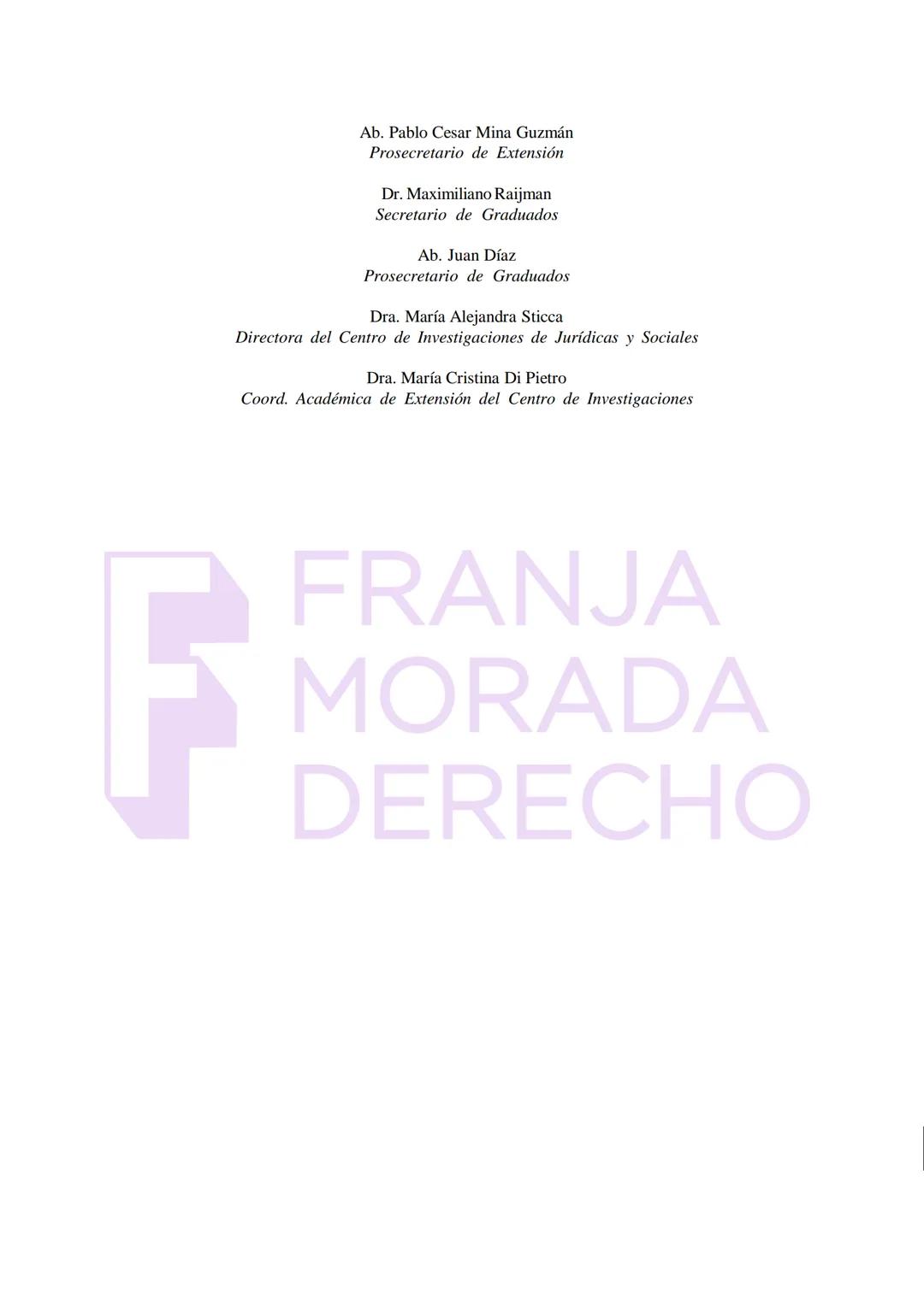 Ciencia Derecho y Sociedad
Serie: Materiales de Estudio
Introducción a los Estudios de
la Carrera de Abogacía
Ciclo 2023 - Tomo I
DERECHO
Fa