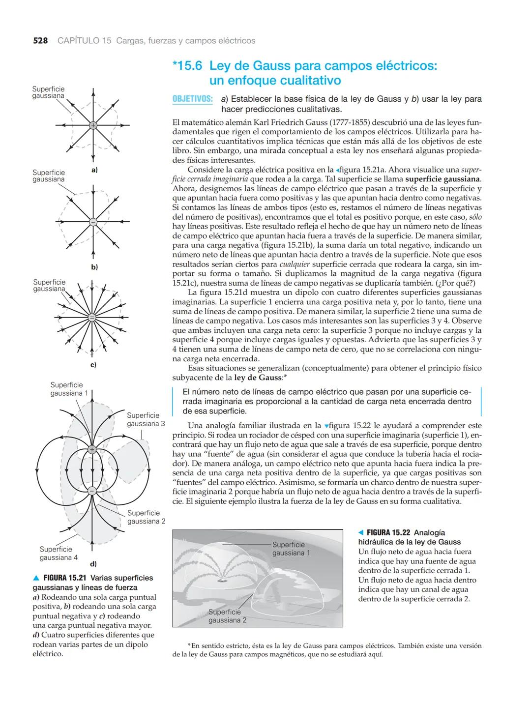 15.4 Campo eléctrico
517
15.4 Campo eléctrico
OBJETIVOS: a) Comprender la definición del campo eléctrico y b) trazar líneas de
campo eléctri