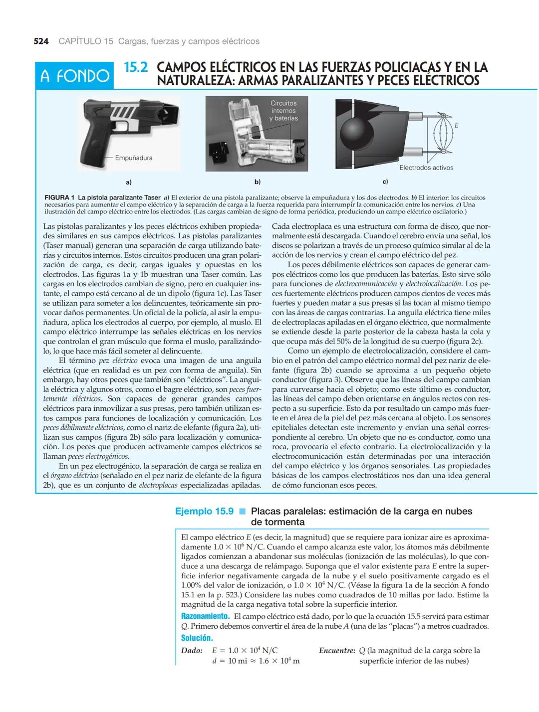 15.4 Campo eléctrico
517
15.4 Campo eléctrico
OBJETIVOS: a) Comprender la definición del campo eléctrico y b) trazar líneas de
campo eléctri