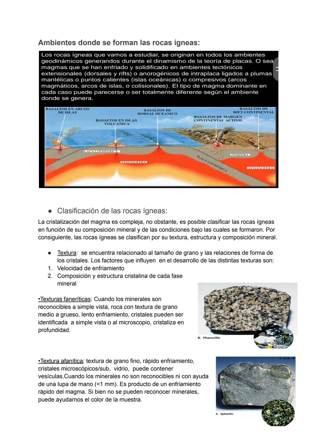 --- OCR Start ---
ROCAS ÍGNEAS
Introducción
Las rocas ígneas son el producto del enfriamiento de rocas fundidas conforme ascienden
por el in