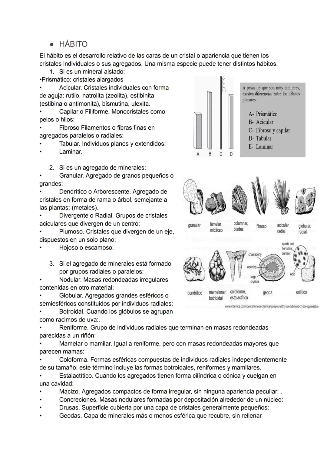 MINERALES
Introducción:
• Mineral: es un sólido homogéneo, generalmente anisótropo, que se presentan de
manera natural y que posee una estru