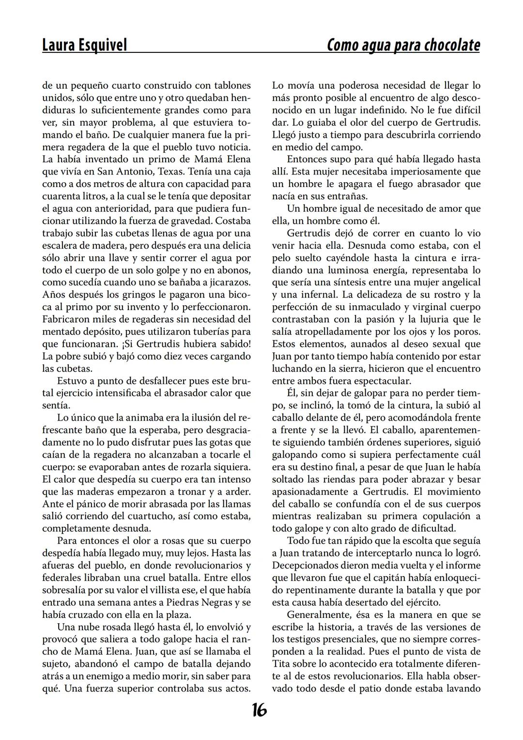 COMO AGUA PARA
CHOCOLATE
LAURA ESQUIVEL
I Enero Tortas de Navidad
INGREDIENTES:
1 lata de sardinas
1½ chorizo
1 cebolla
orégano
1 lata de ch
