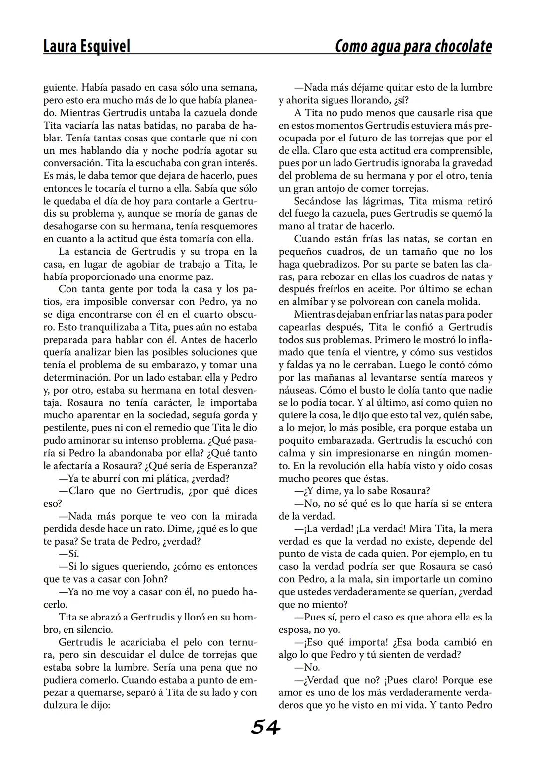 COMO AGUA PARA
CHOCOLATE
LAURA ESQUIVEL
I Enero Tortas de Navidad
INGREDIENTES:
1 lata de sardinas
1½ chorizo
1 cebolla
orégano
1 lata de ch