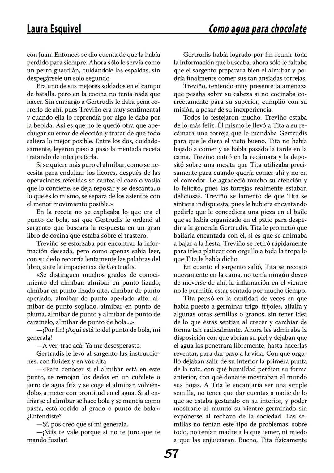 COMO AGUA PARA
CHOCOLATE
LAURA ESQUIVEL
I Enero Tortas de Navidad
INGREDIENTES:
1 lata de sardinas
1½ chorizo
1 cebolla
orégano
1 lata de ch