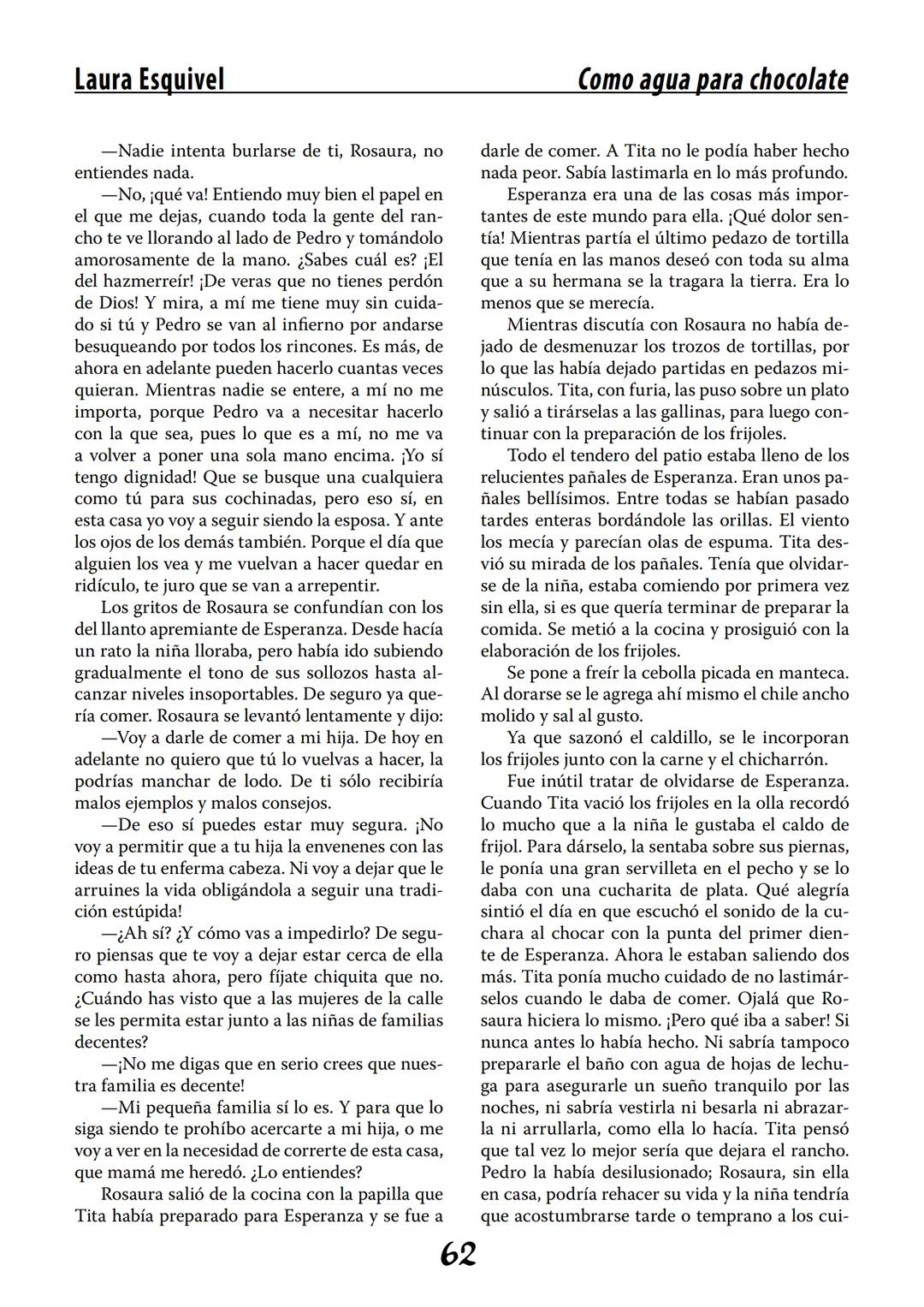 COMO AGUA PARA
CHOCOLATE
LAURA ESQUIVEL
I Enero Tortas de Navidad
INGREDIENTES:
1 lata de sardinas
1½ chorizo
1 cebolla
orégano
1 lata de ch