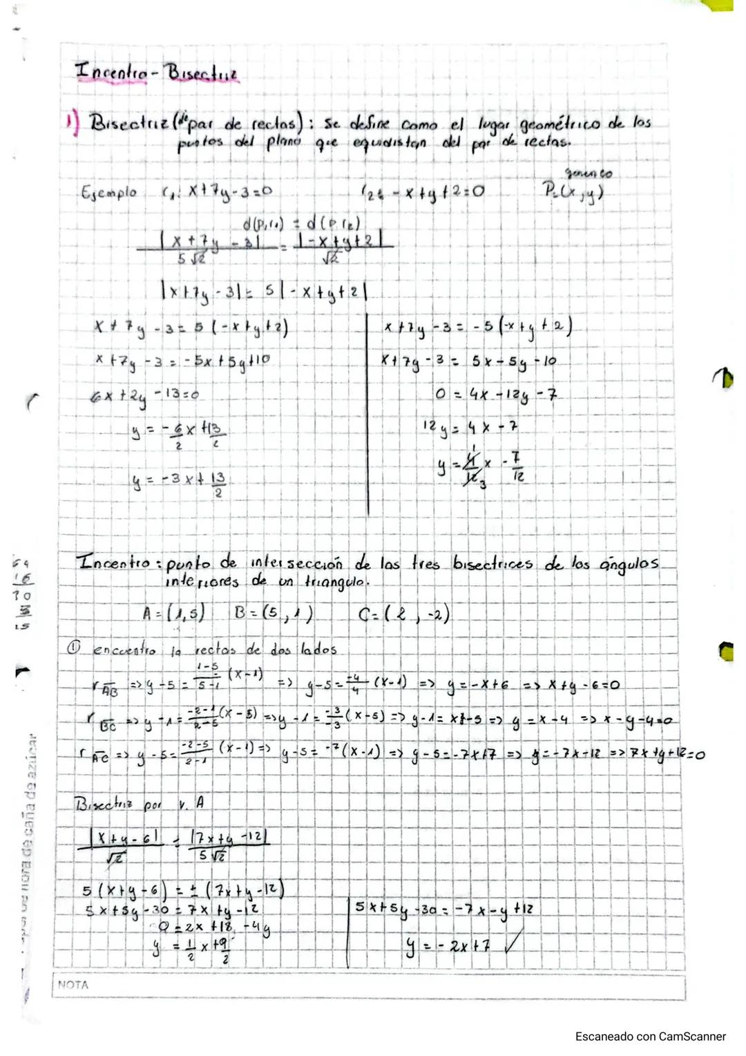 X= 2
Papel de libra de caña de azúcar.
Ortocentro - Alturas
1) Alturas: es el segmento que va desde un vértice hacia su lado opresto.
(o pro