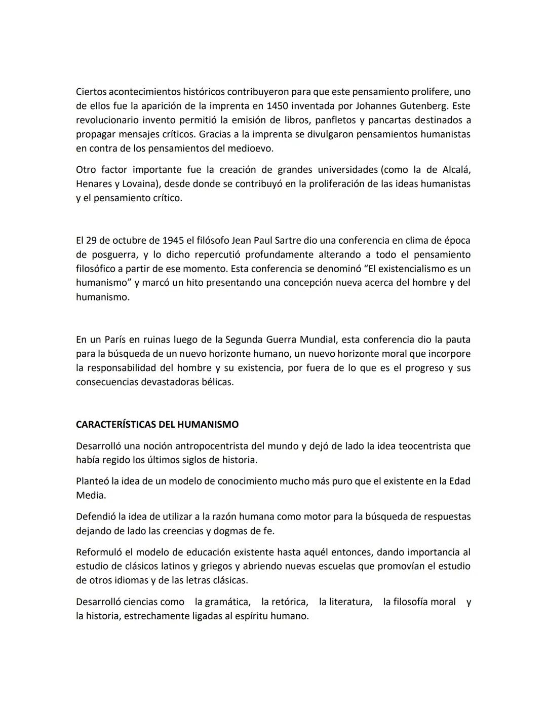 HUMANISMO
¿QUÉ ES EL HUMANISMO?
El humanismo fue un movimiento filosófico, intelectual y cultural europeo surgido en el
siglo XIV que se bas