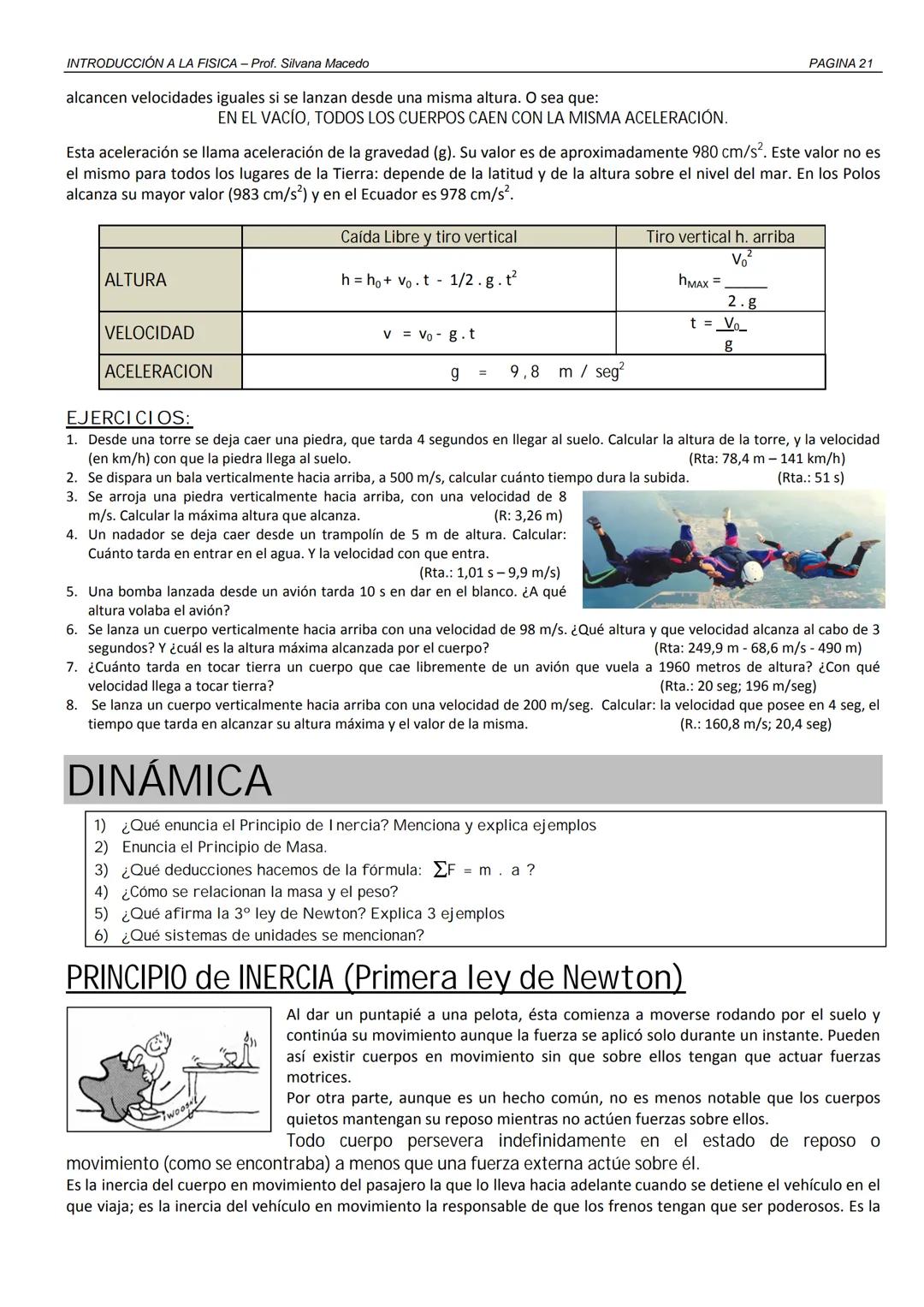 2011
Introducción a la
FÍSICA
4° Año Secundaria
Prof. Silvana Macedo
Colegio
La Inmaculada INTRODUCCIÓN A LA FISICA - Prof. Silvana Macedo
I