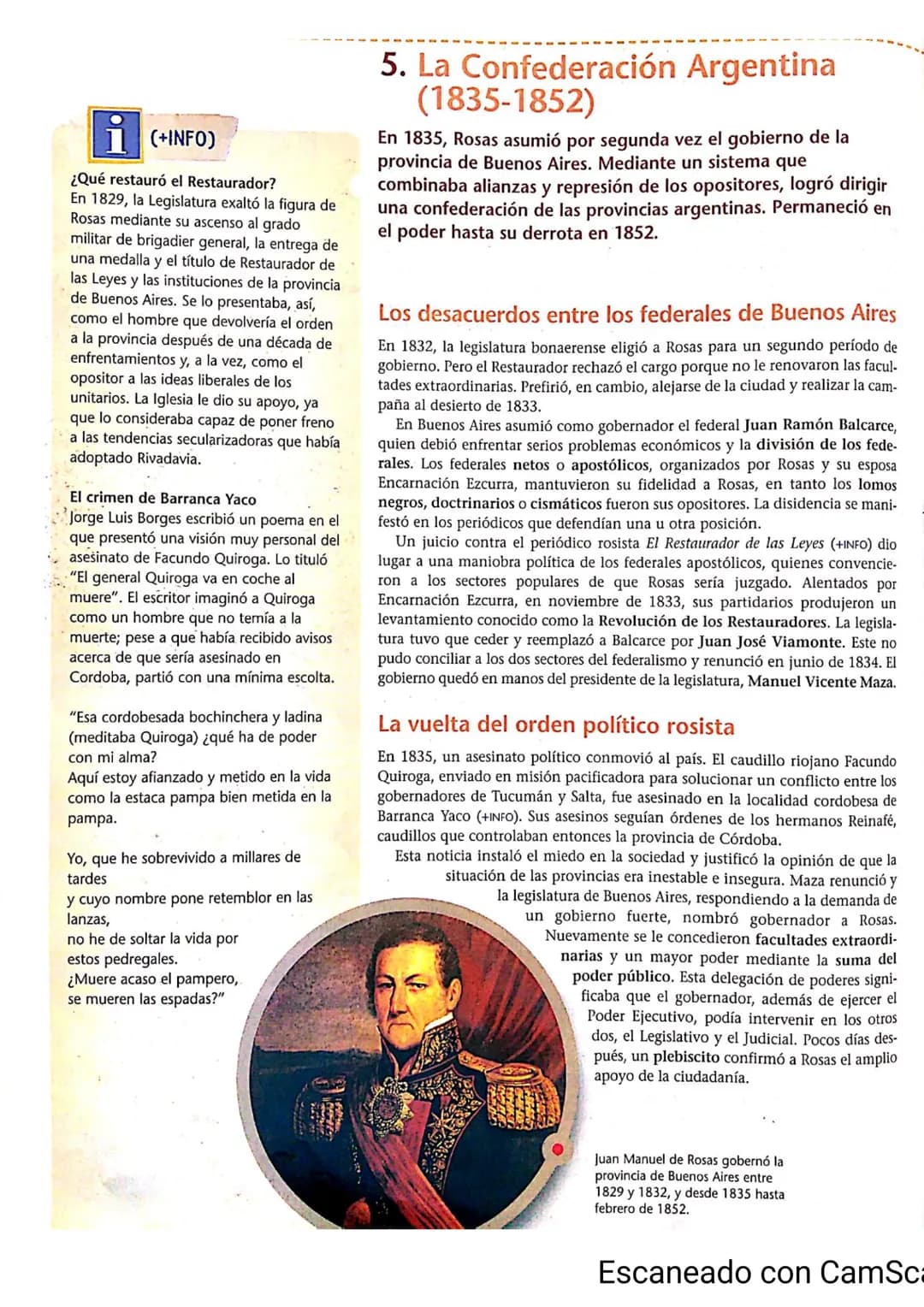 i
(+INFO)
El fin de los Pueblos Libres
En 1816, los portugueses invadieron la
Banda Oriental y, luego de derrotar en
varios enfrentamientos