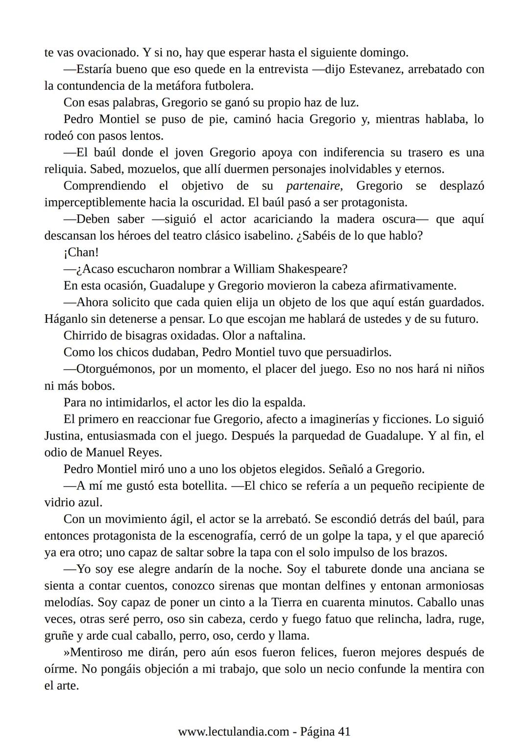Liliana Bodoc
La entrevista
Lectulandia Cuatro jóvenes que nunca se hubiesen reunido por voluntad propia deben
entrevistar a una persona des