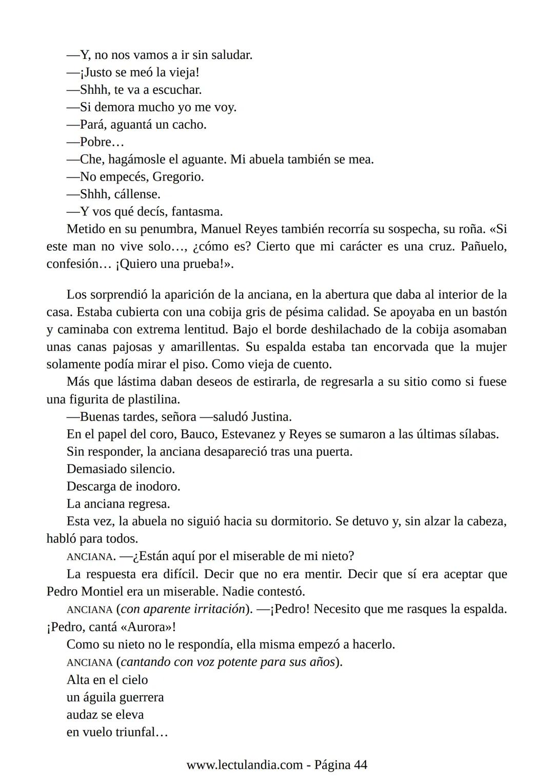 Liliana Bodoc
La entrevista
Lectulandia Cuatro jóvenes que nunca se hubiesen reunido por voluntad propia deben
entrevistar a una persona des